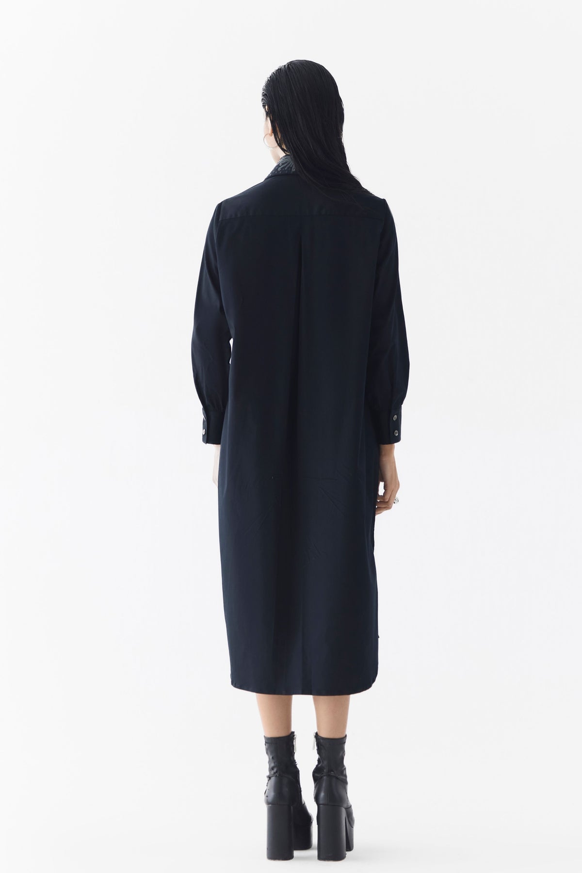 Calla Shirt Dress With Multi Vest