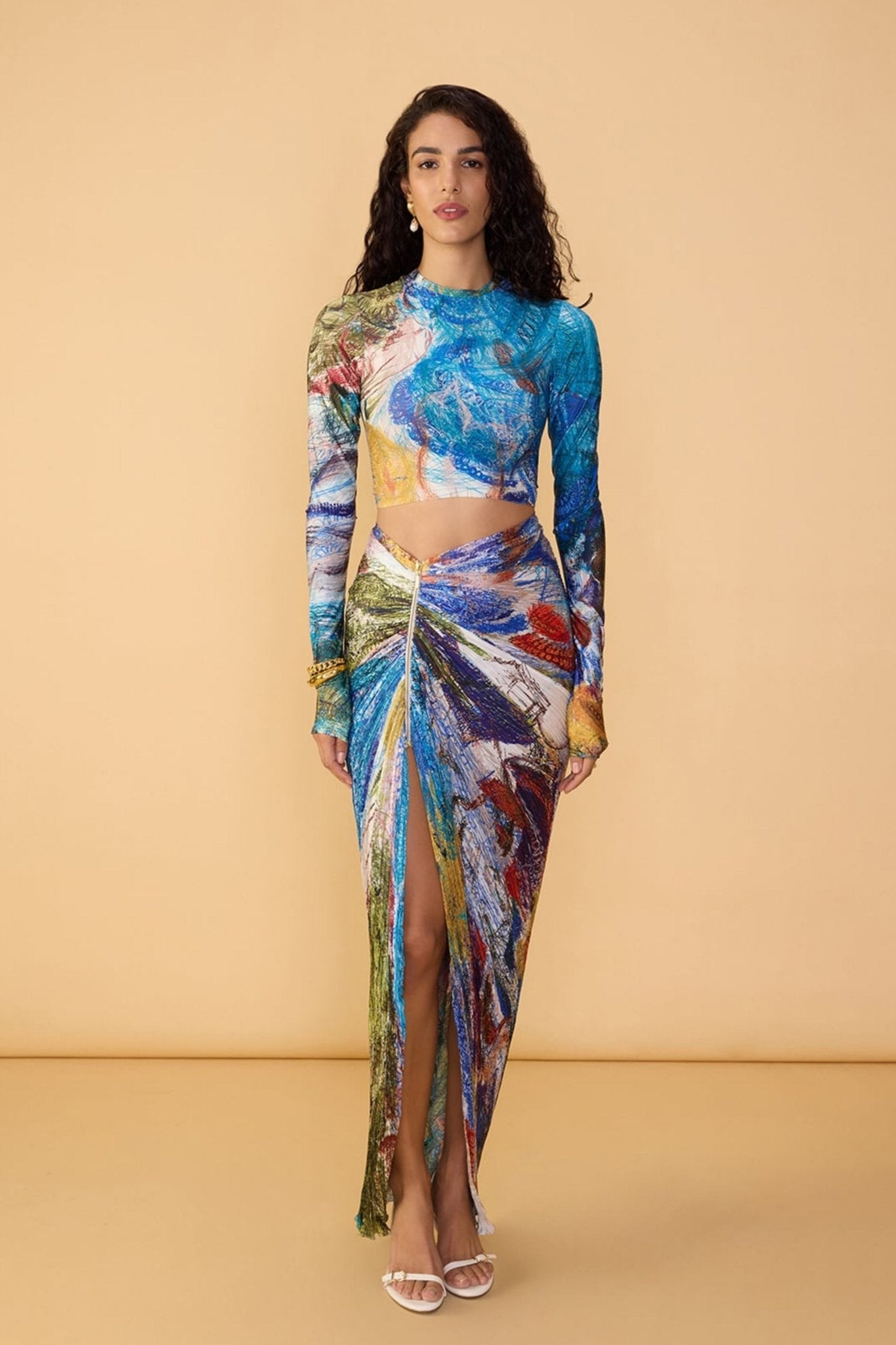 Scribble Dense Gigi Skirt - Saaksha & Kinni - Elahe