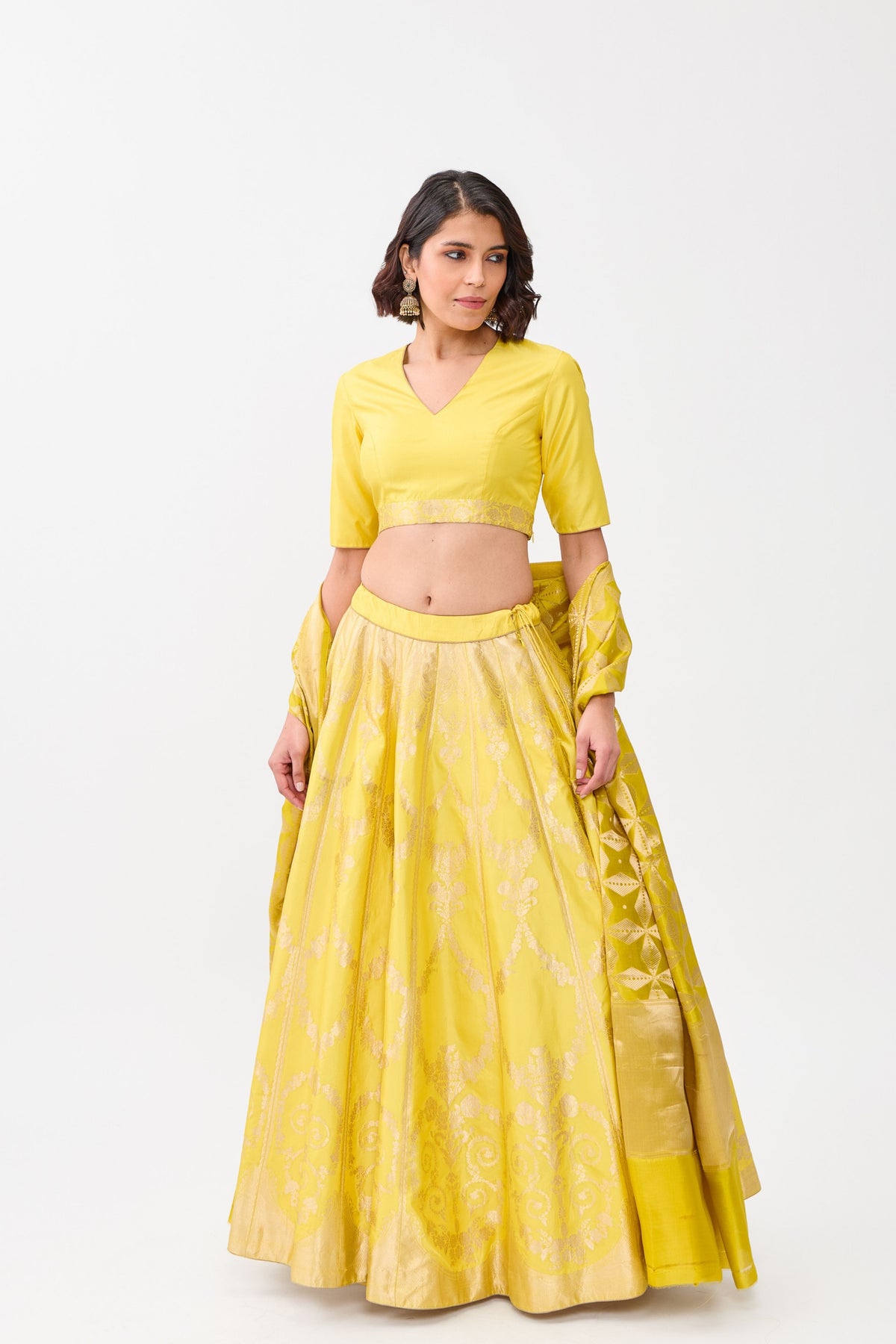 Mustard Madhumita Lehenga Set