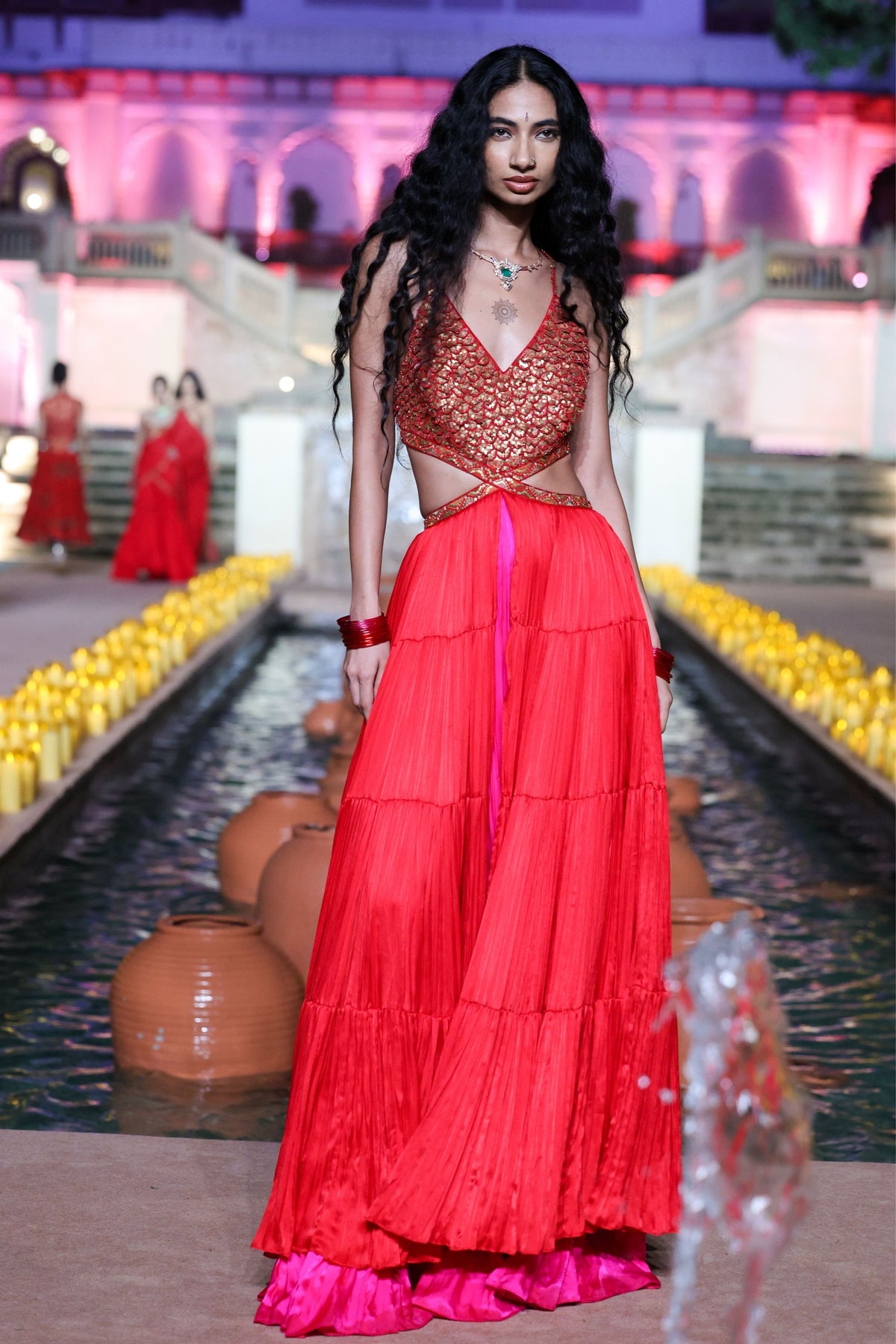 The Surkh Laal Ghagri Maxi