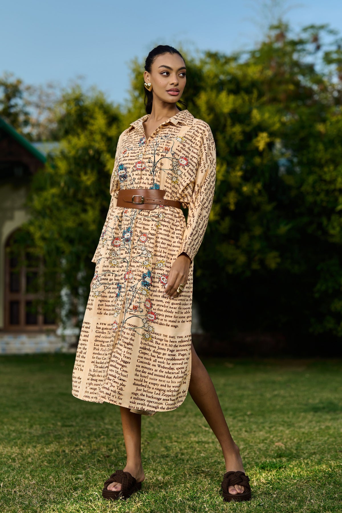 Dani Embroidered Shift Dress