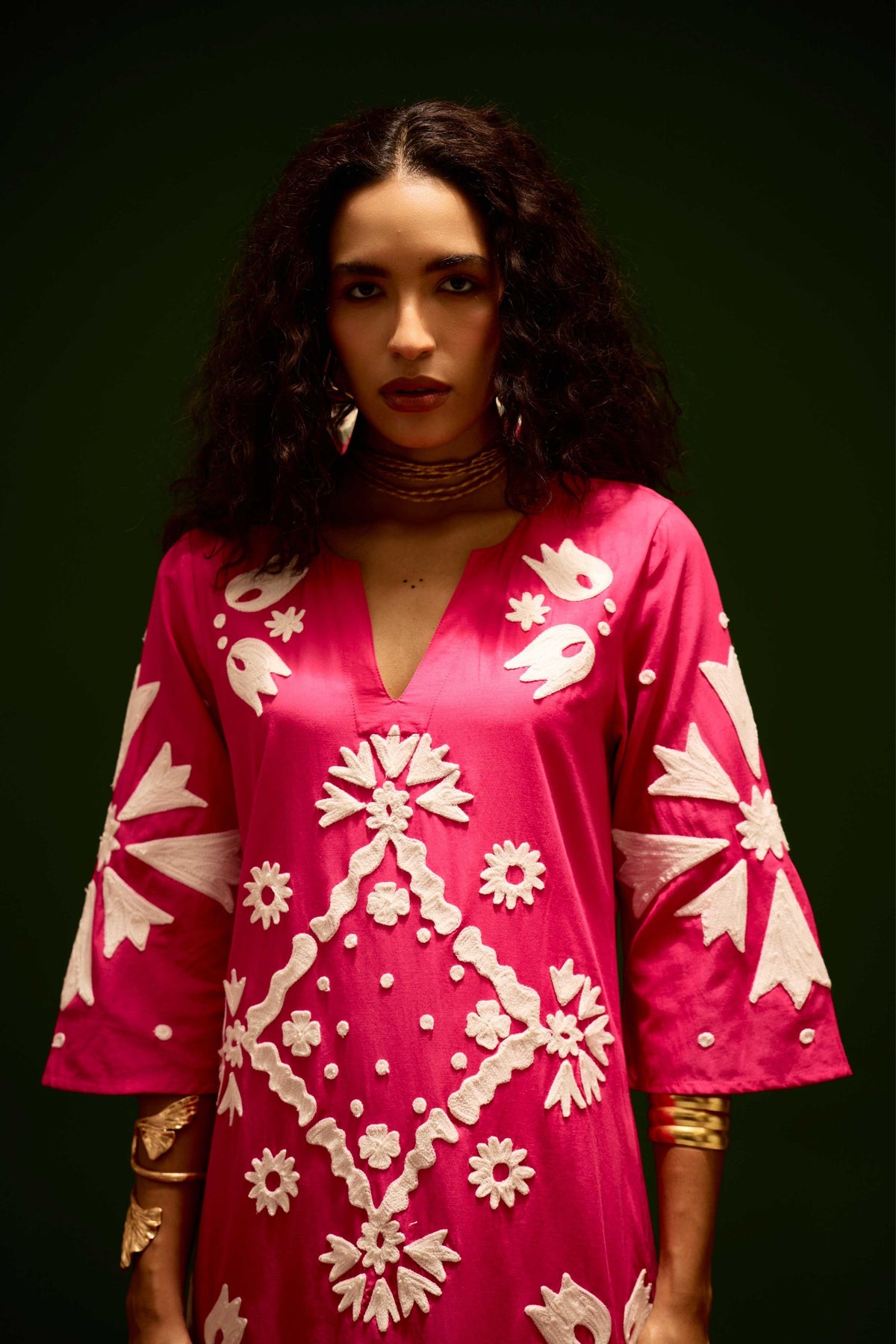 Fuchsia Cotton Maxi