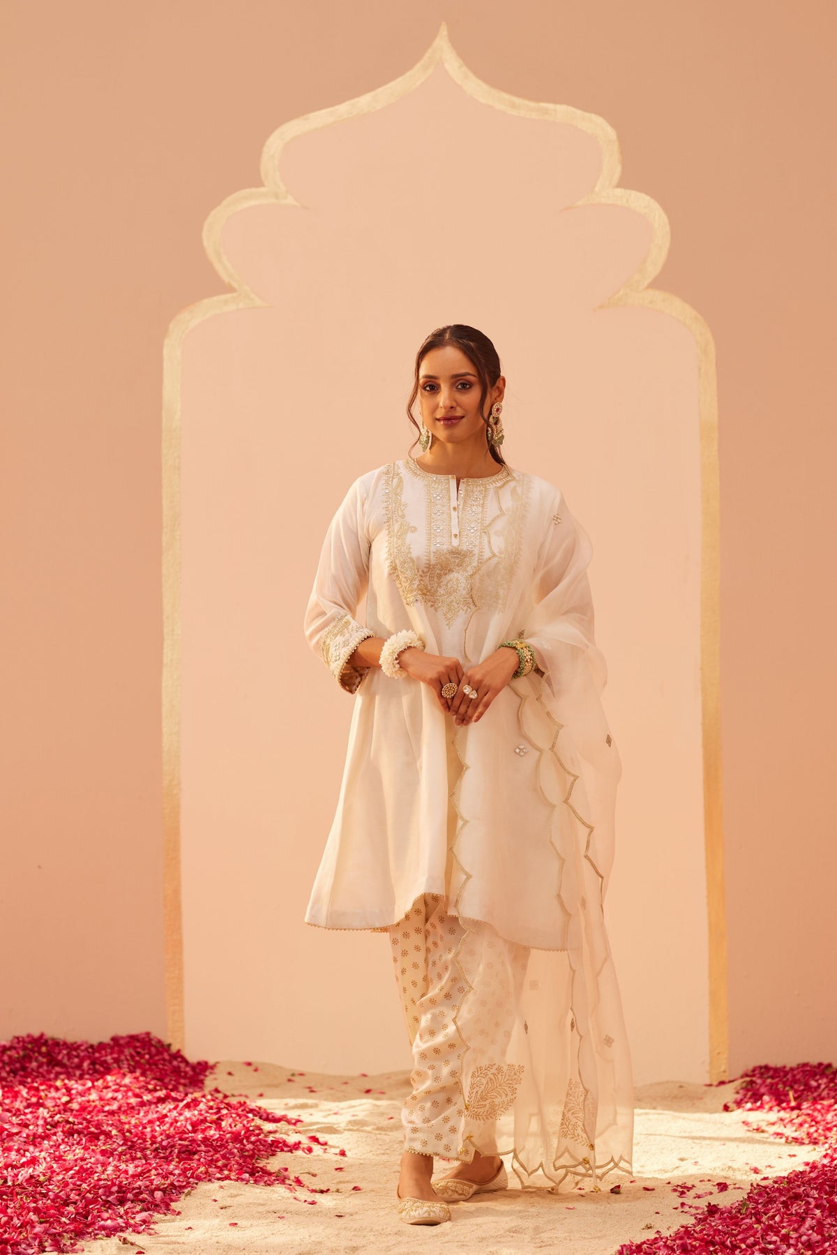 Aymra Ivory Kurta Set