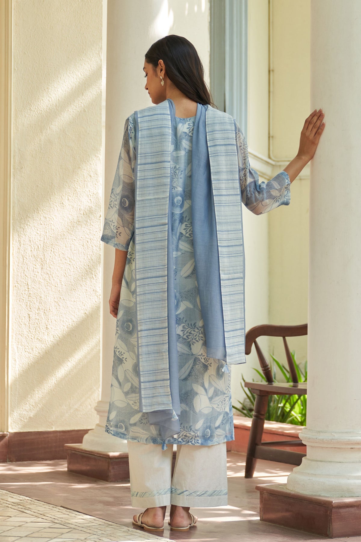 Powder Blue Kurta Set