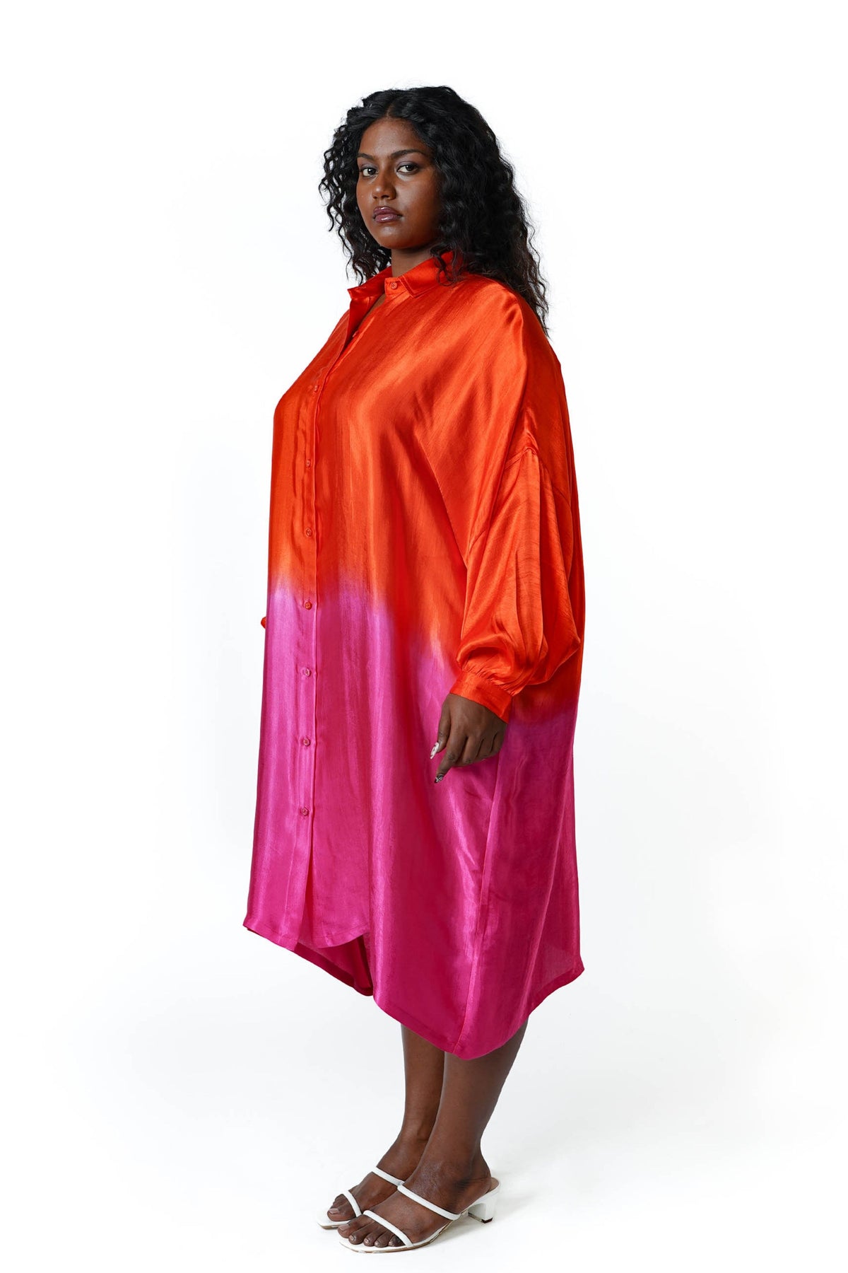 Troipcal Rush Square Shirt Dress