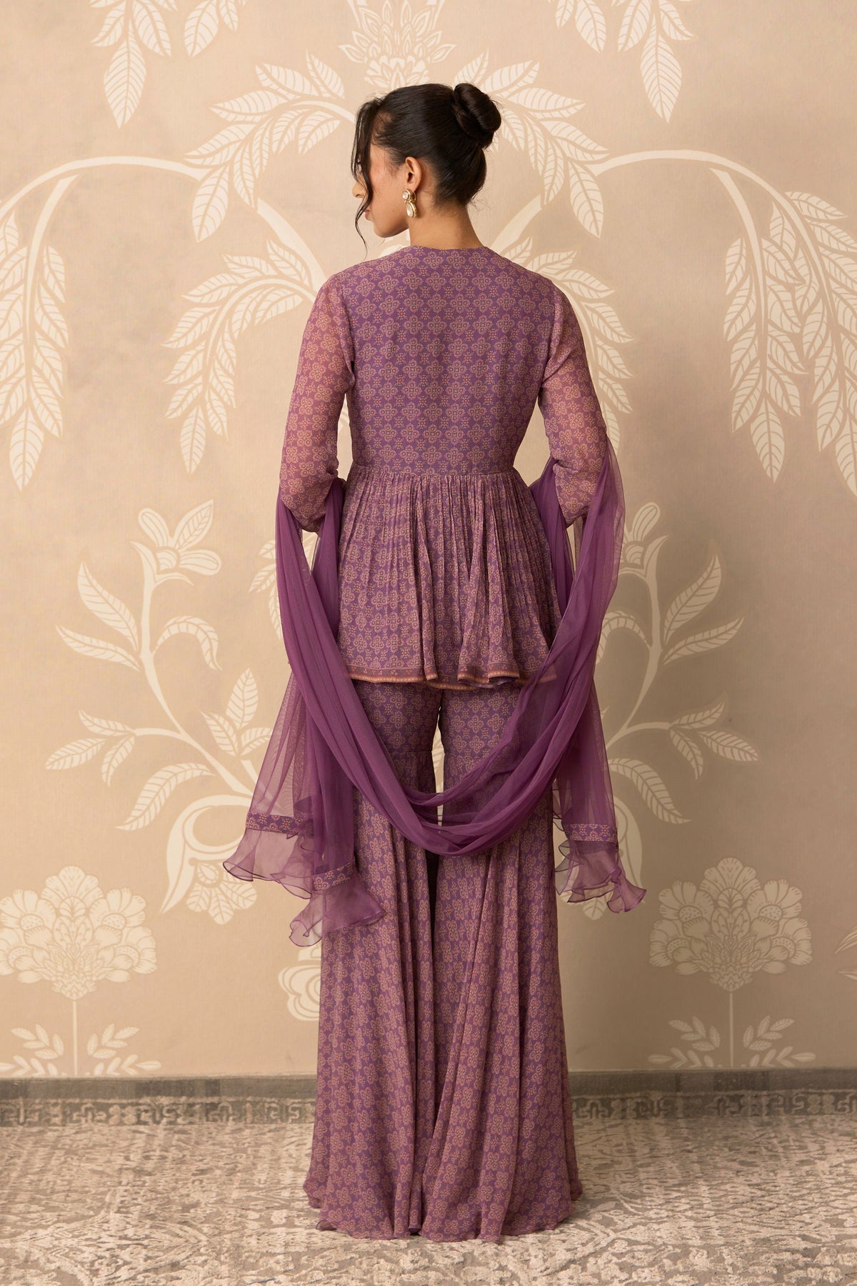 Izhaar Peplum sharara Set