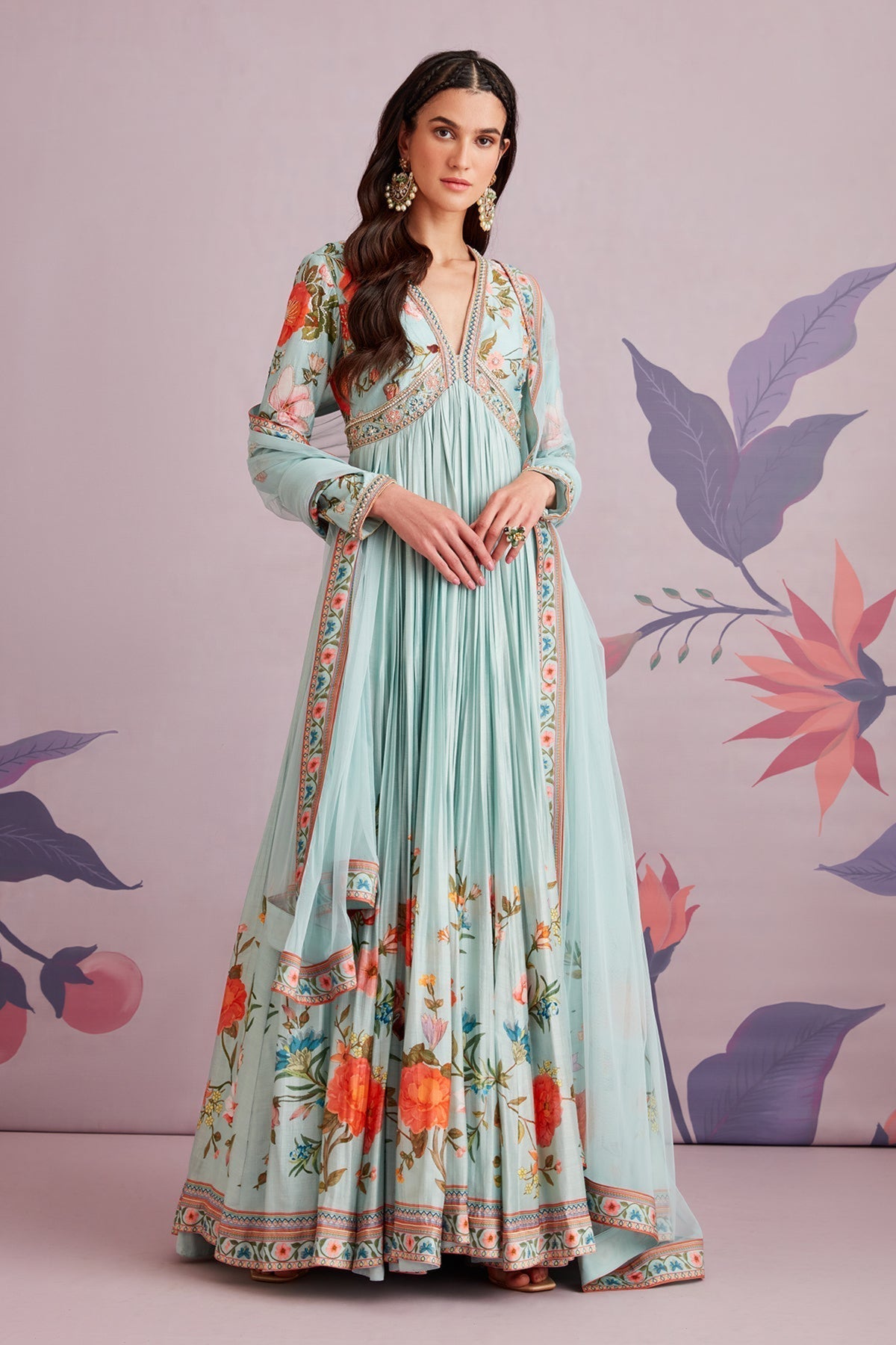 Flora anarkali set
