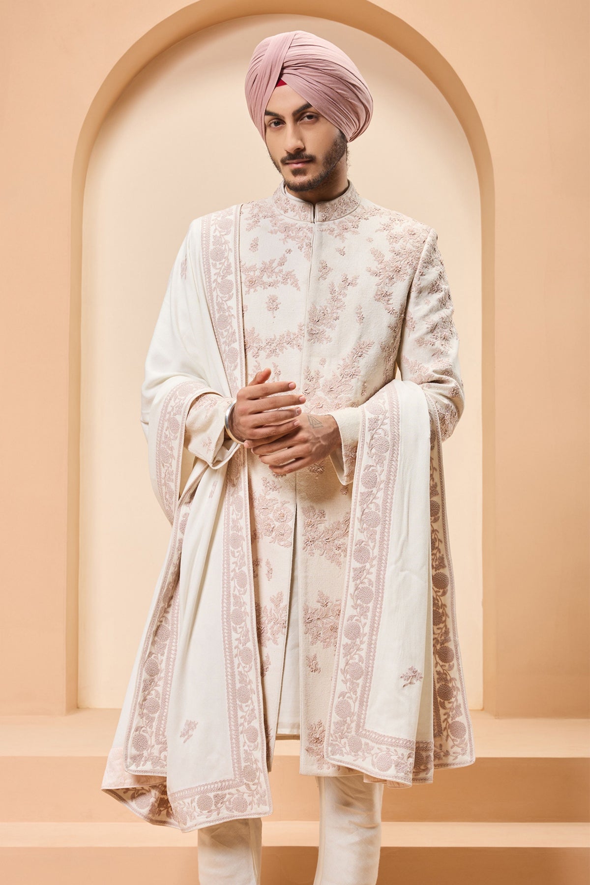 Pearl Thread Grandeur Sherwani Set