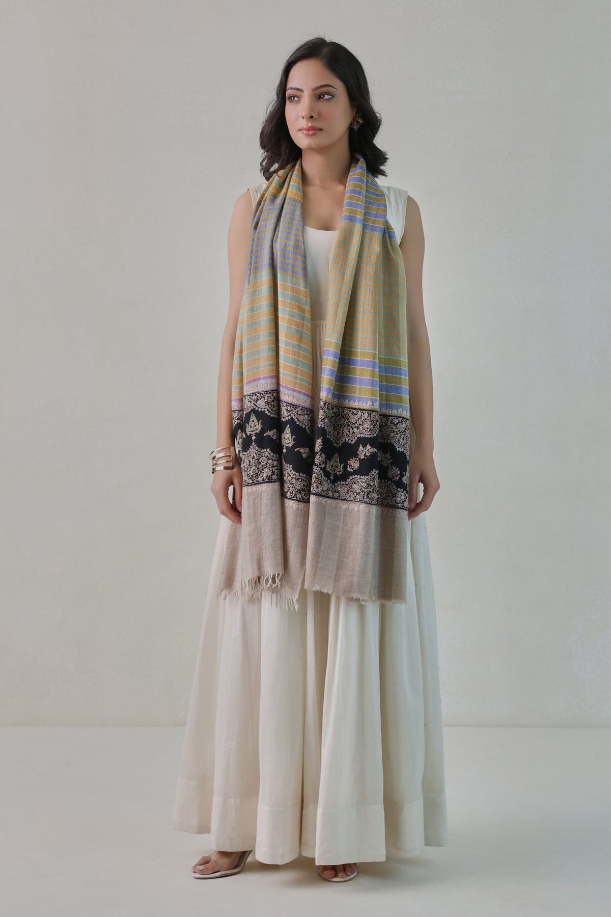 Palla Needlework Multicolor Stole