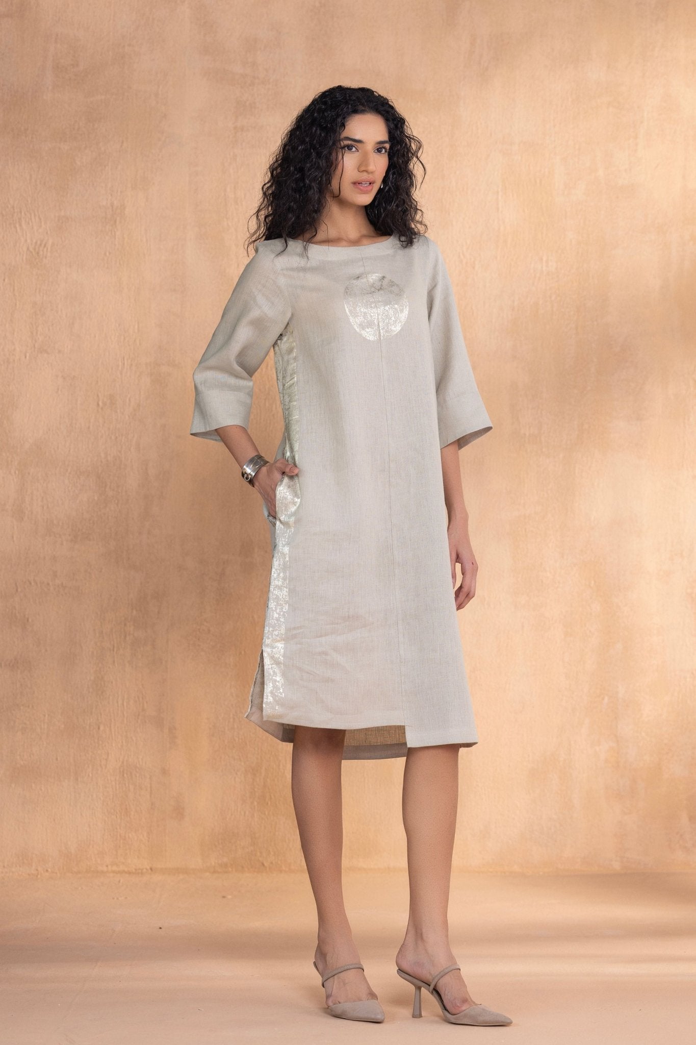 Luna Moss Dress - By Kaveri - Elahe