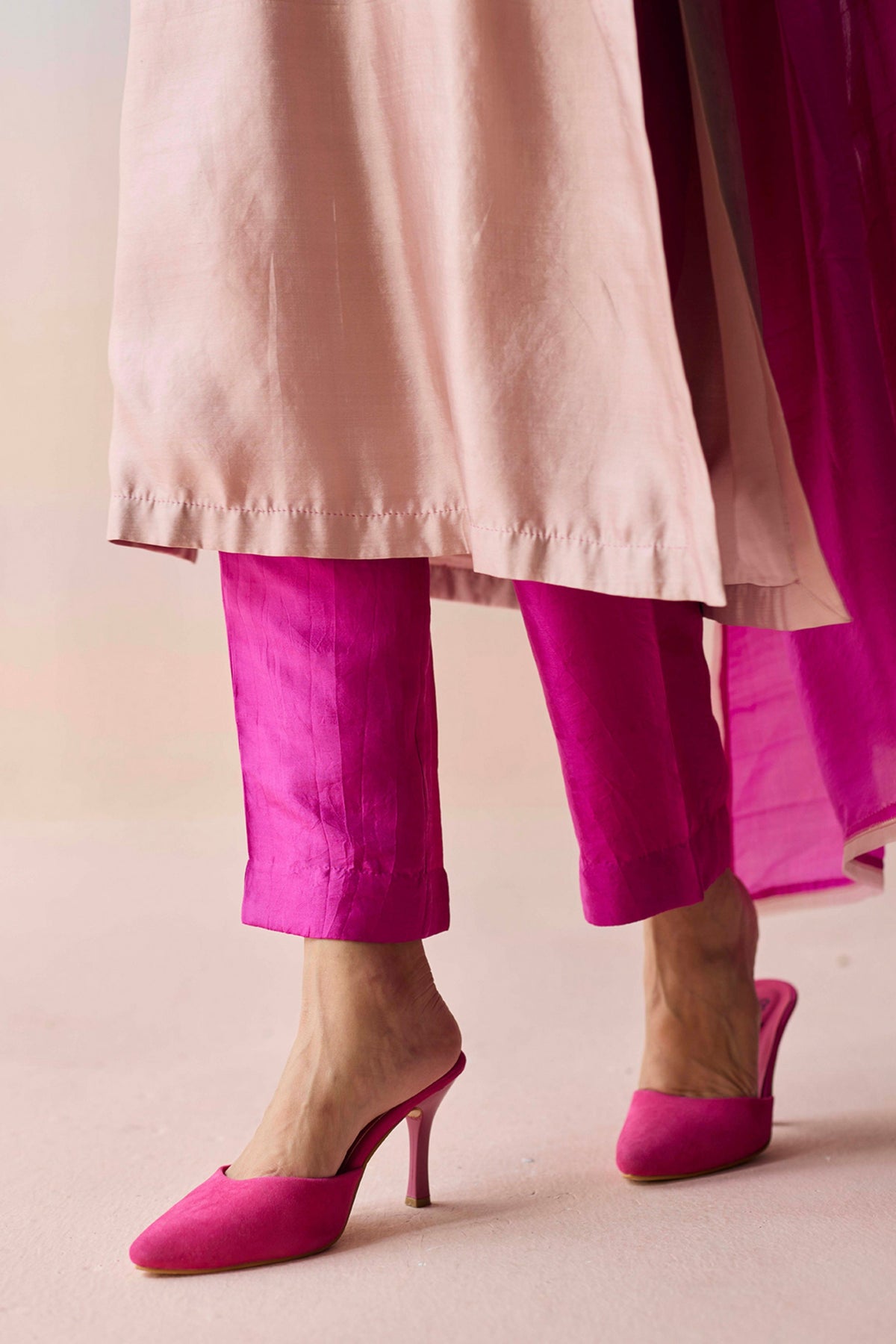 Riverstone Pink Kurta and Pants