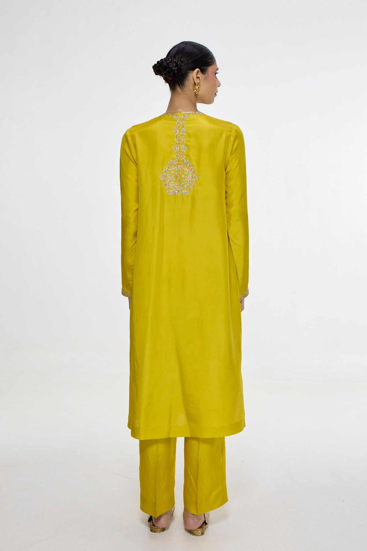 Mustard Kurta Set