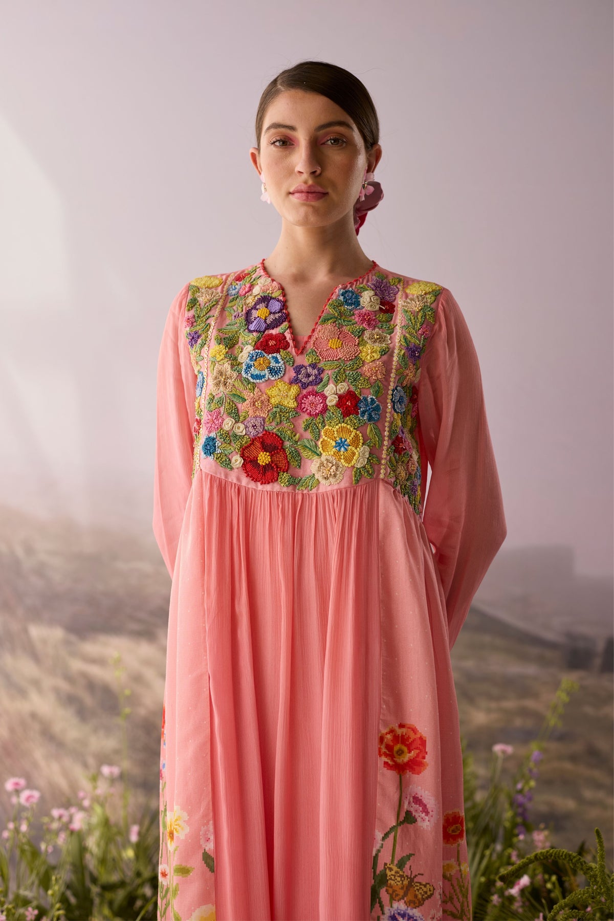 Rose Beaded Dress