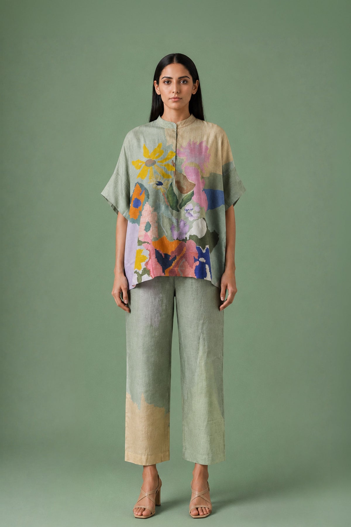 Ikat Sage Co-Ord Set