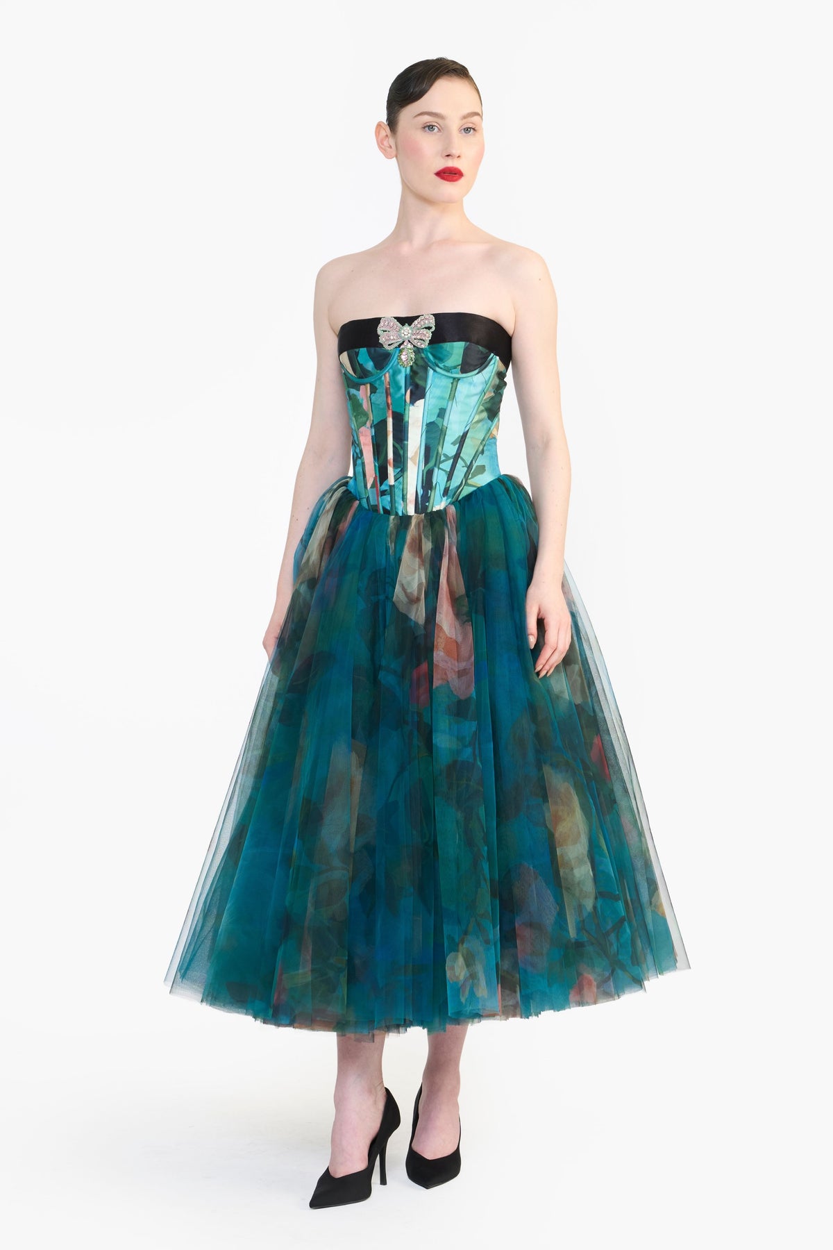 Panelled Corseted Midi