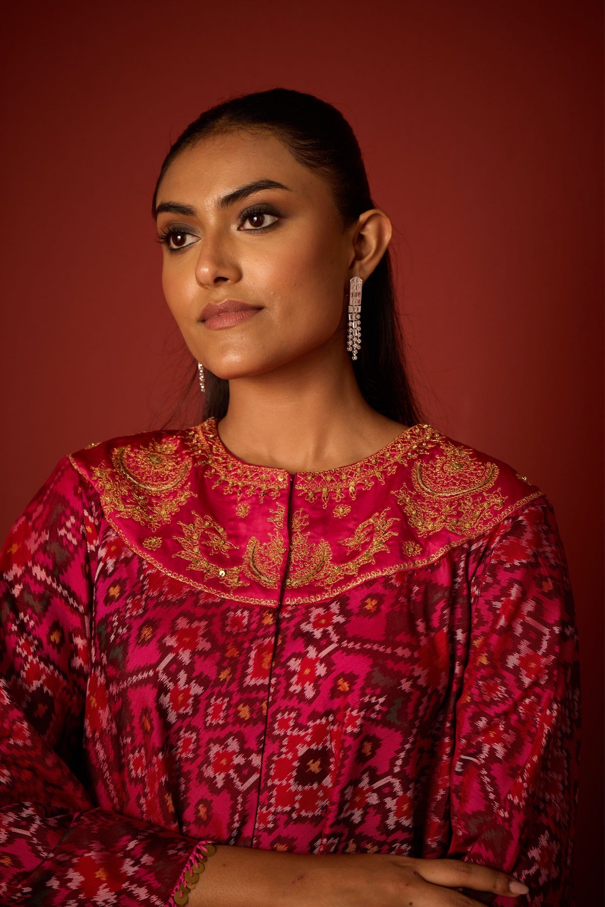 Patola Marodi Anarkali Tunic Set