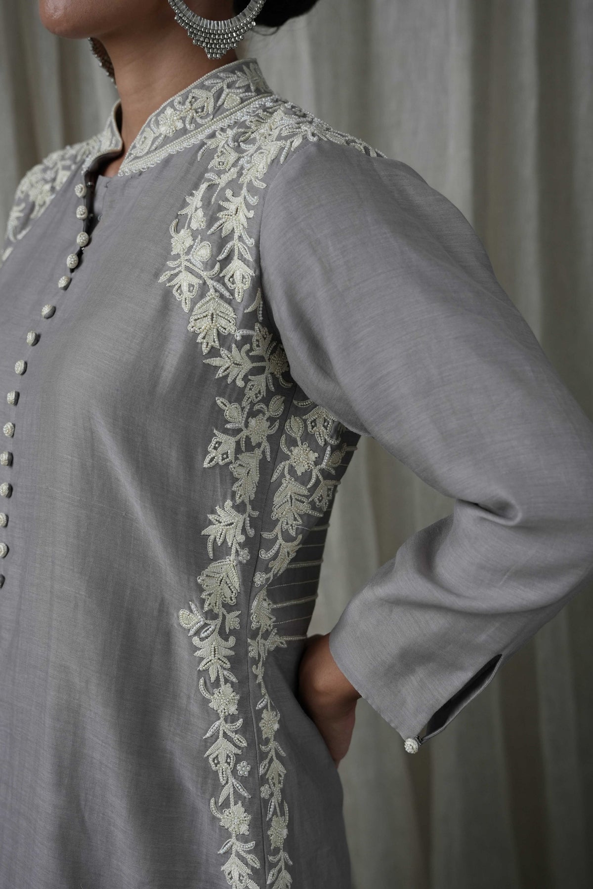 Grey Palazzo Set