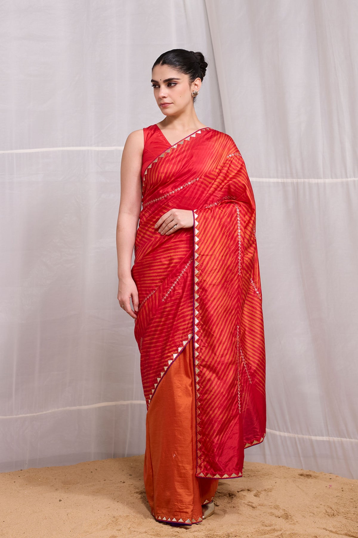 Red Dori Saree