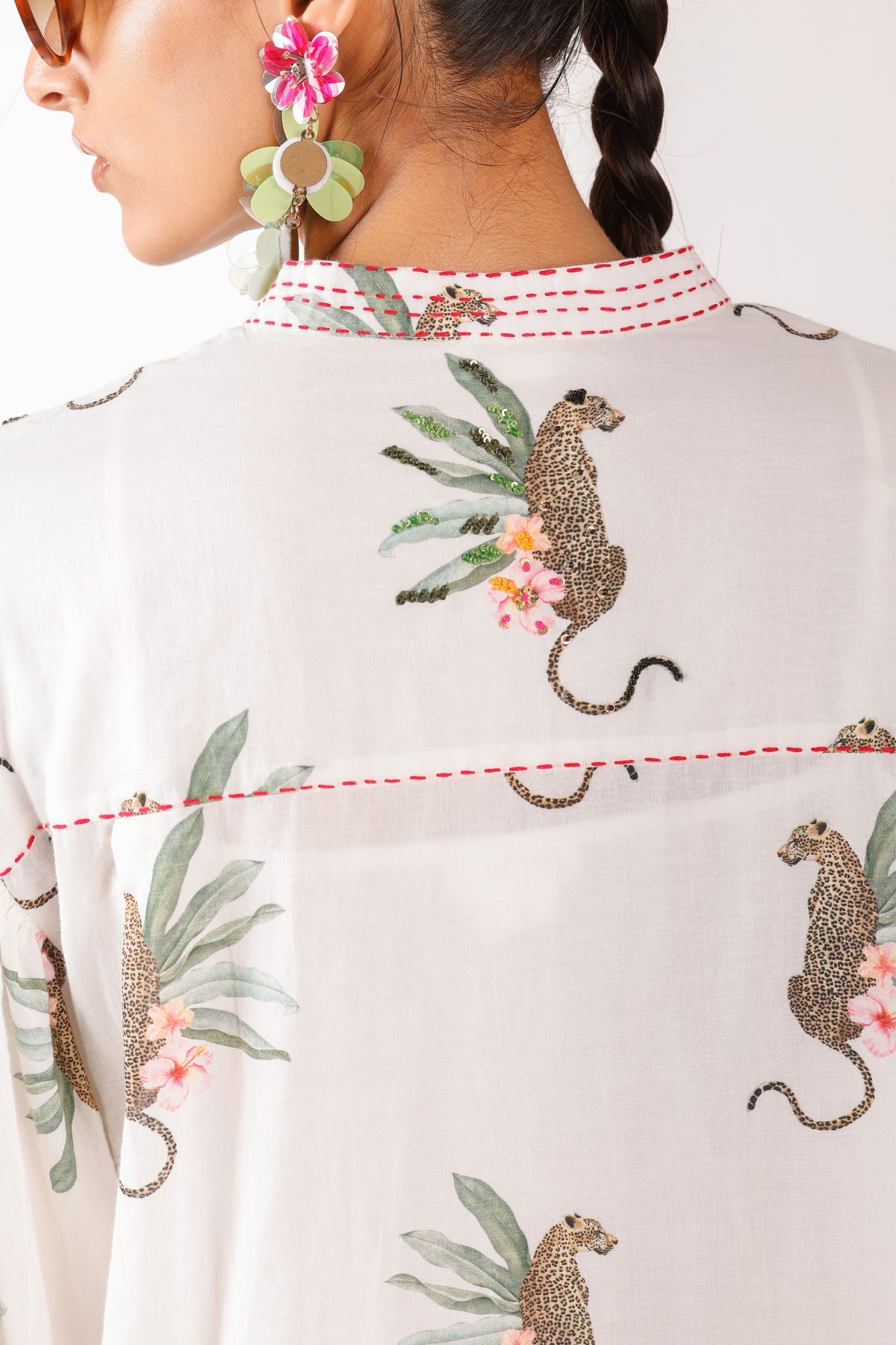 Leopard Print Shirt Dress