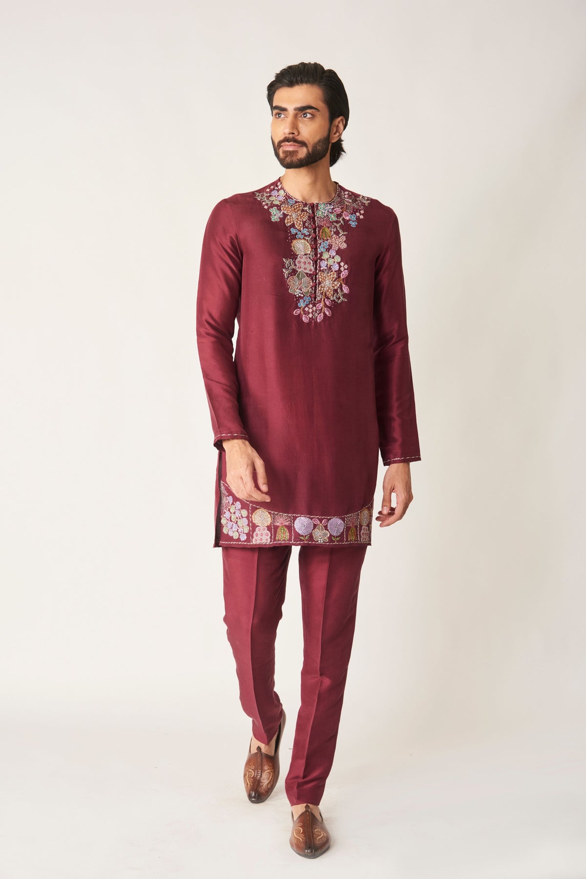 Rubia Dupion Silk Kurta
