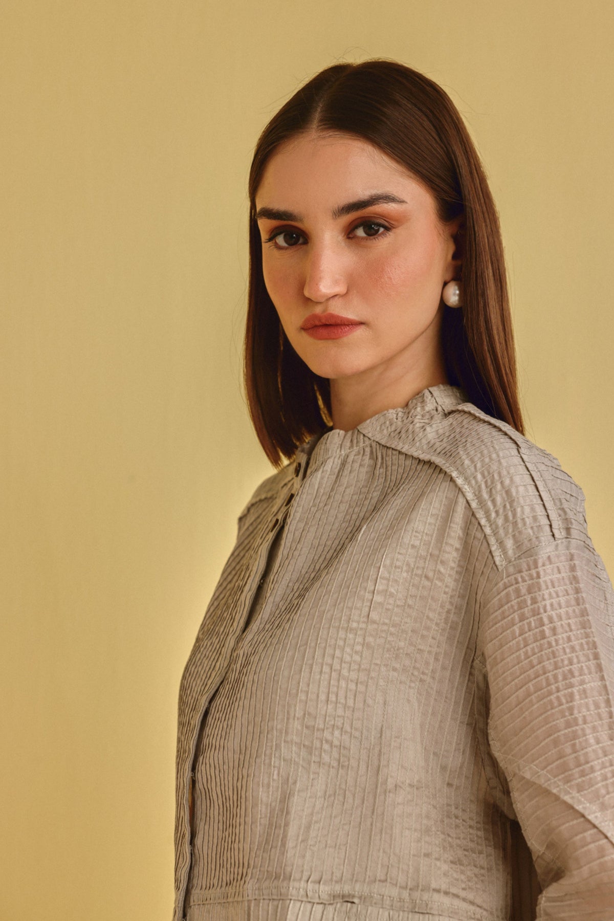 Pintuck Pleat Jacket