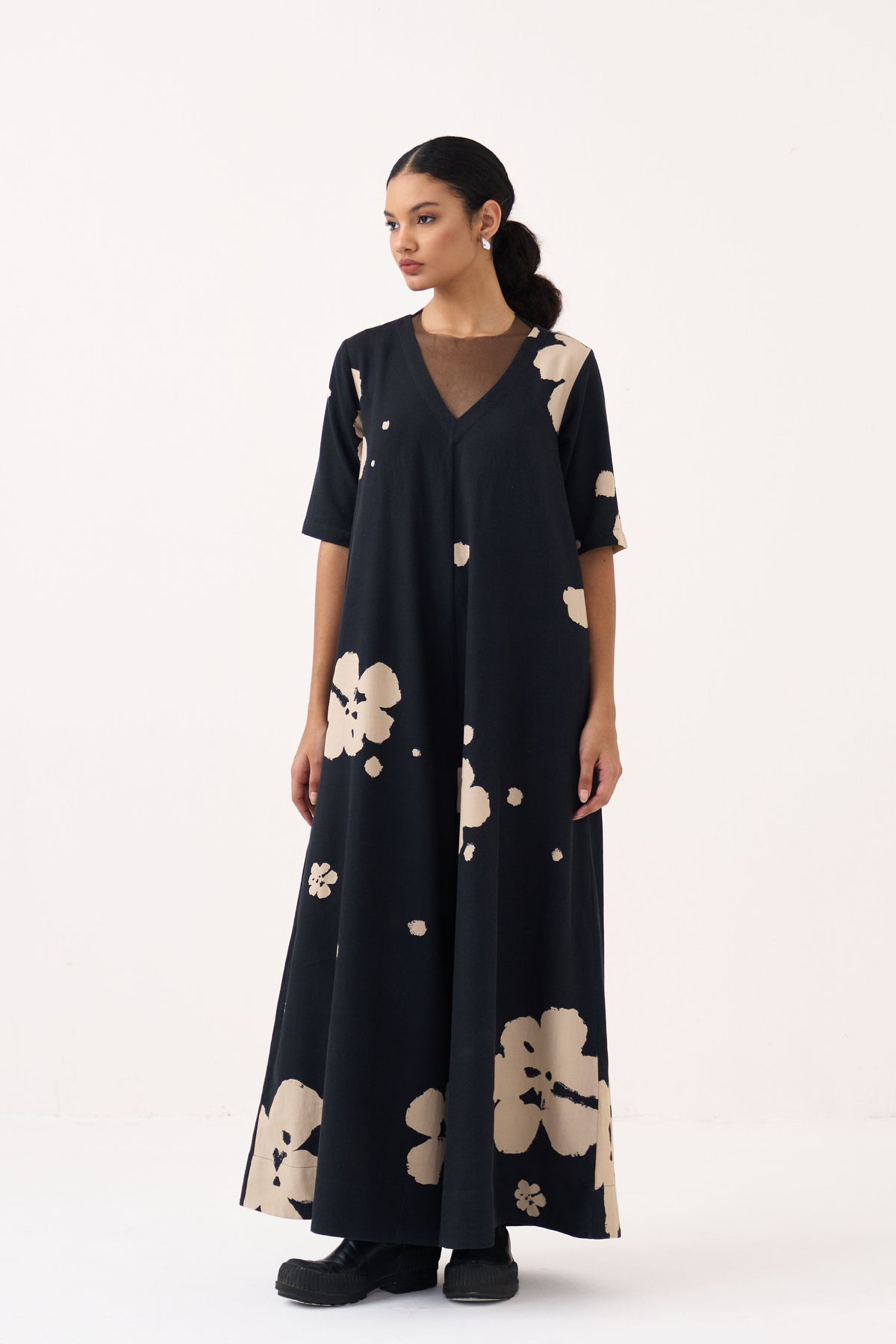 Black Floral Jumpsuit