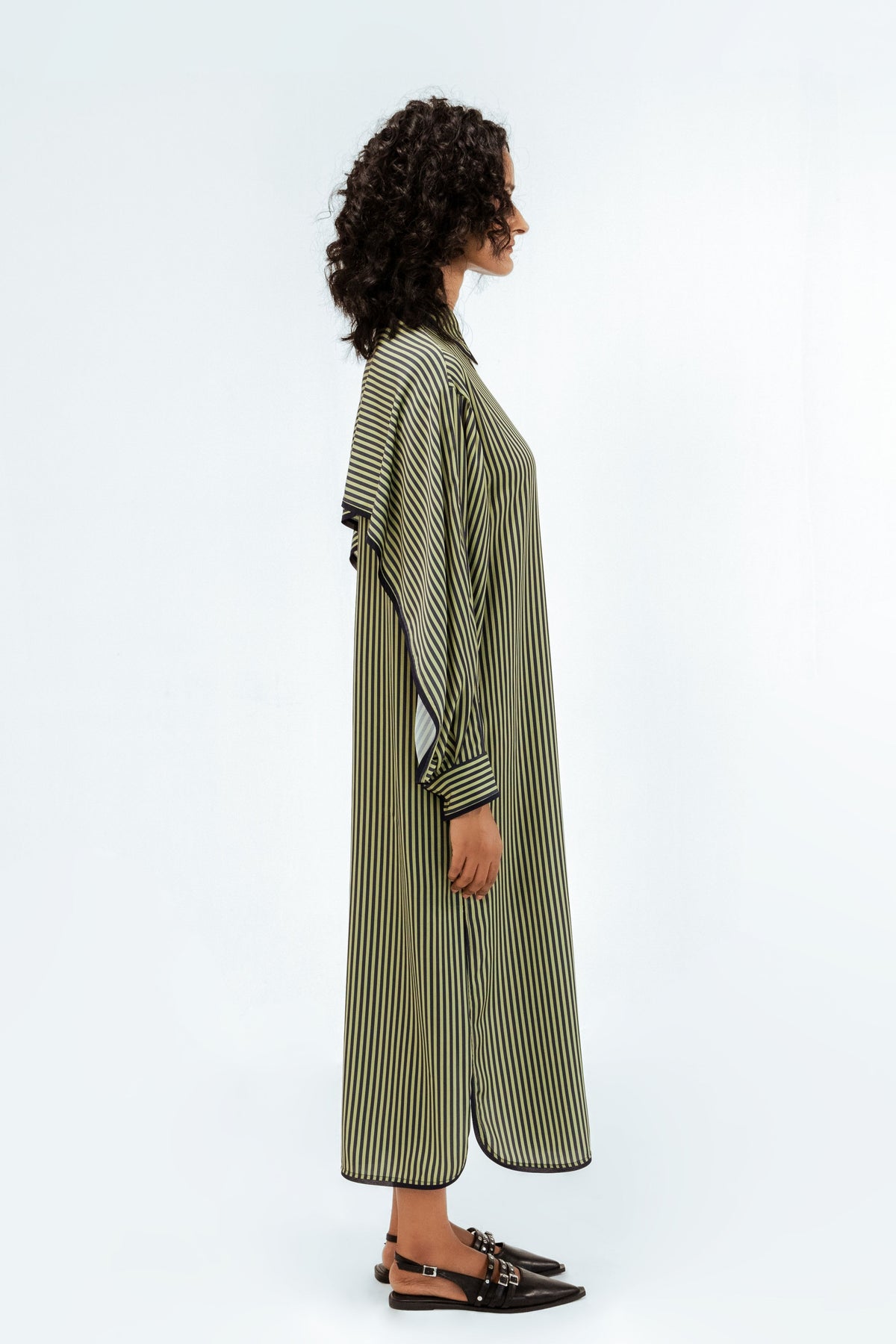 Elian Crepe Shirt Dress