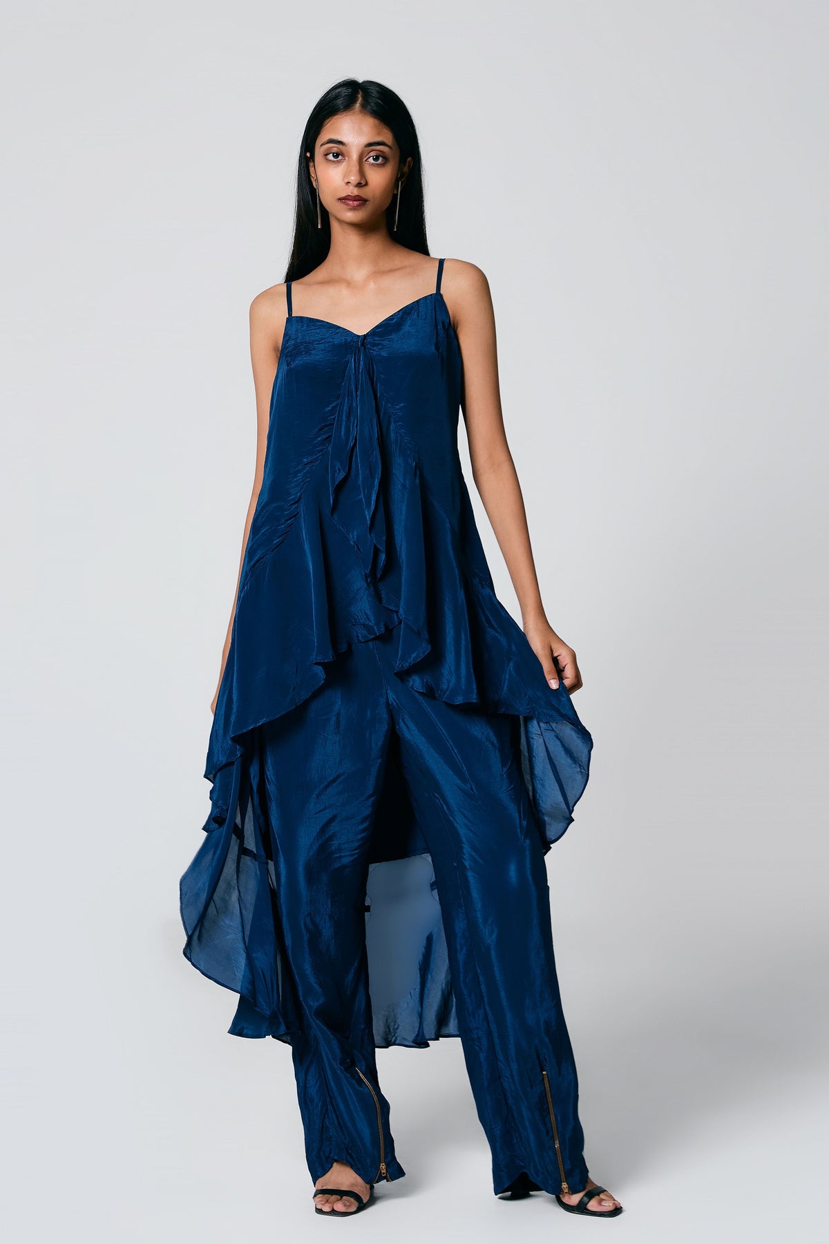 Ruffle High-Low Co-ord Set
