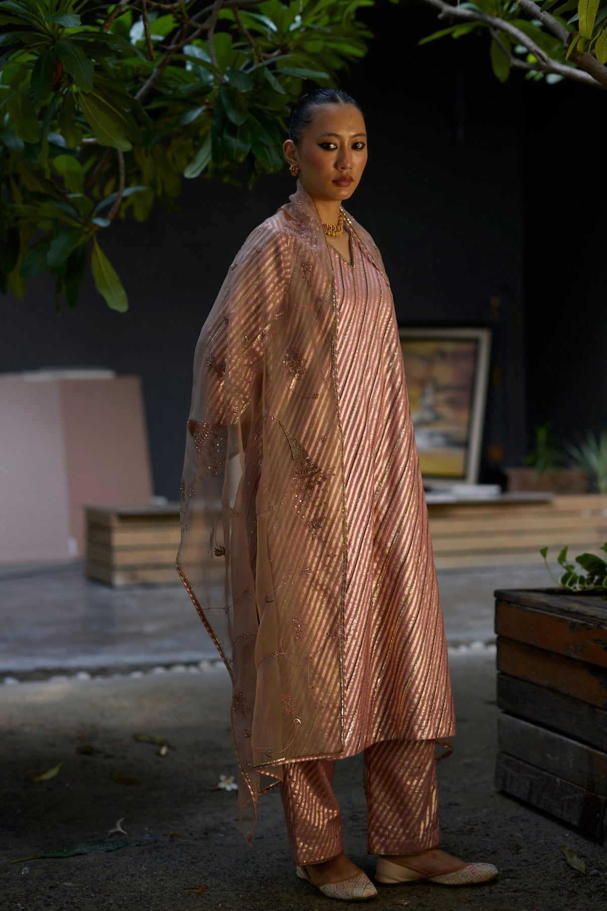Pink Naad Kurta Set
