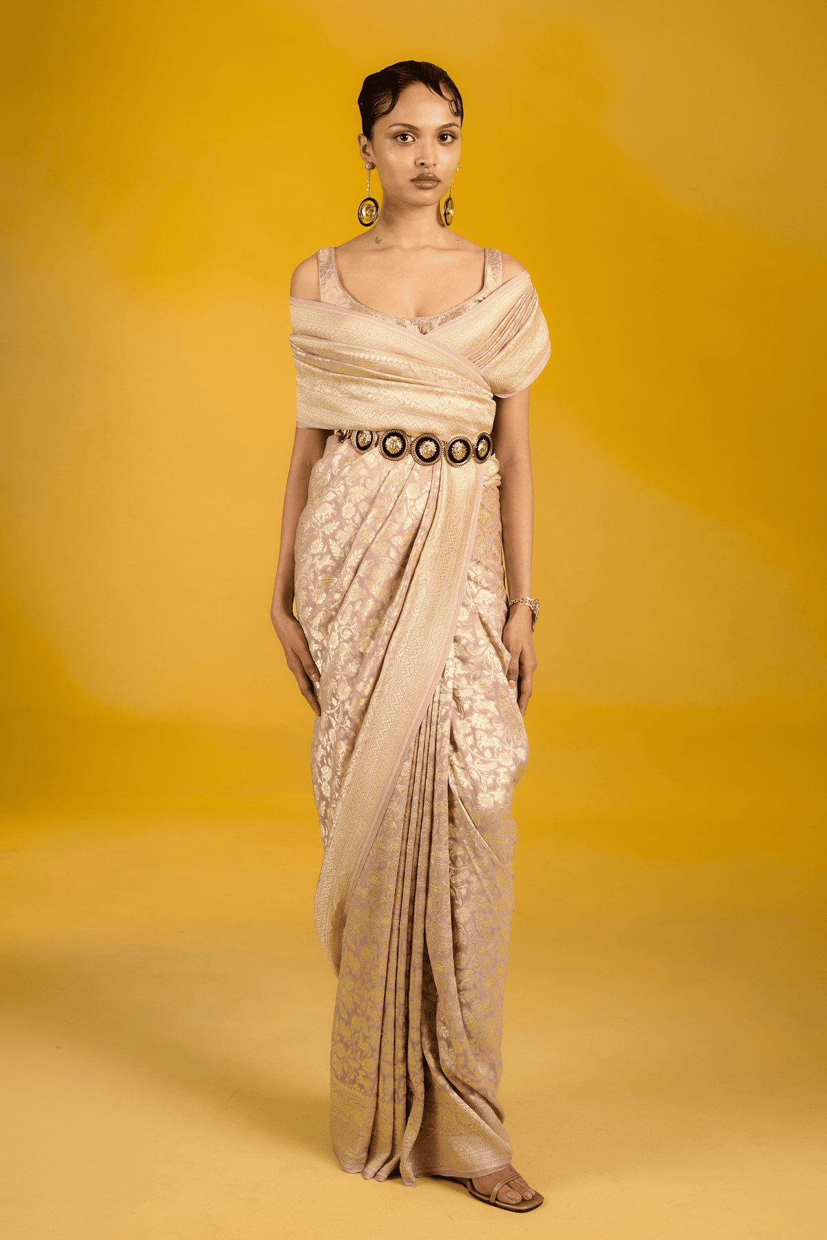 The Dusky Rose Saree