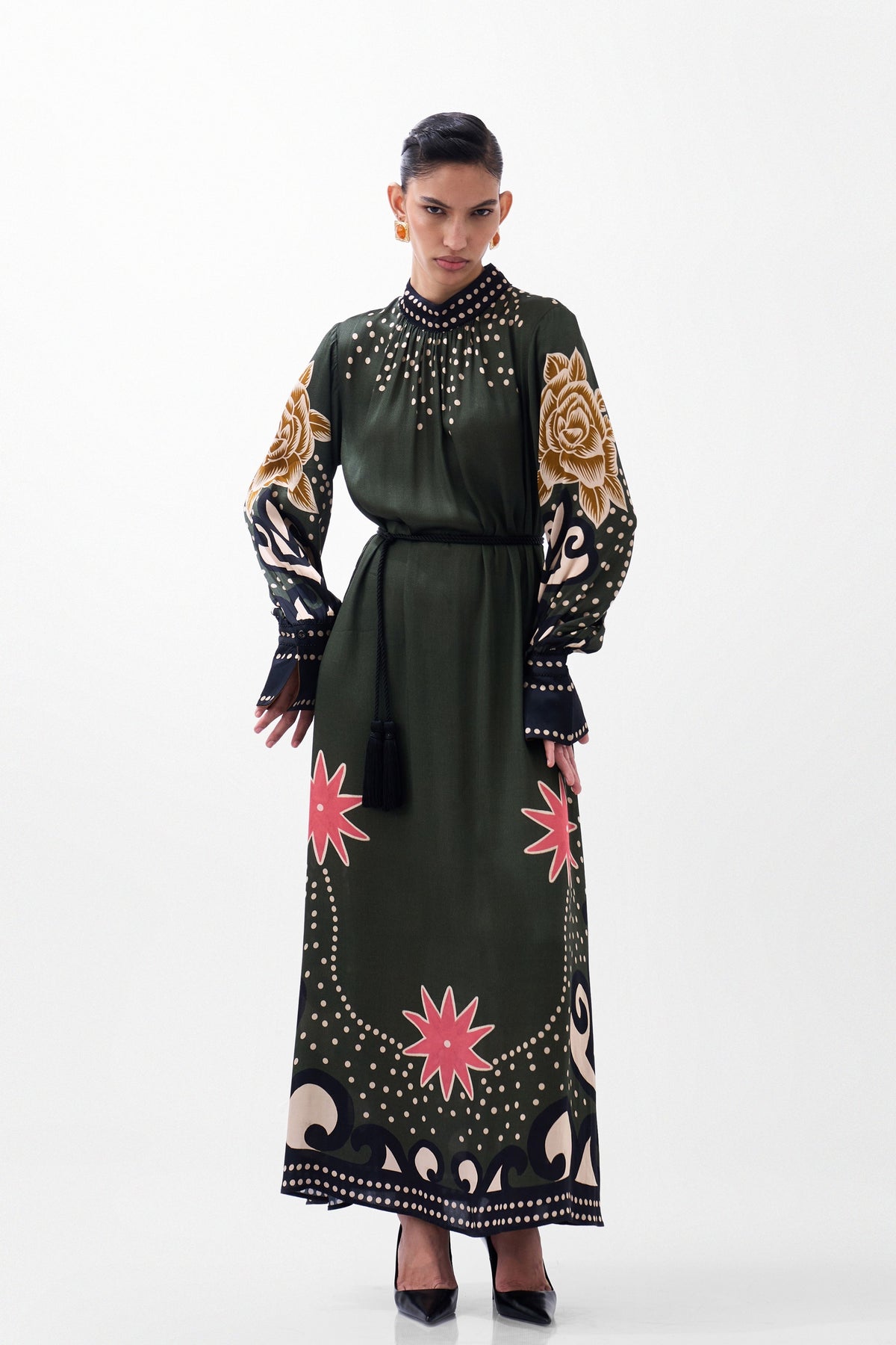 Amber Maxi Old Rose Dress