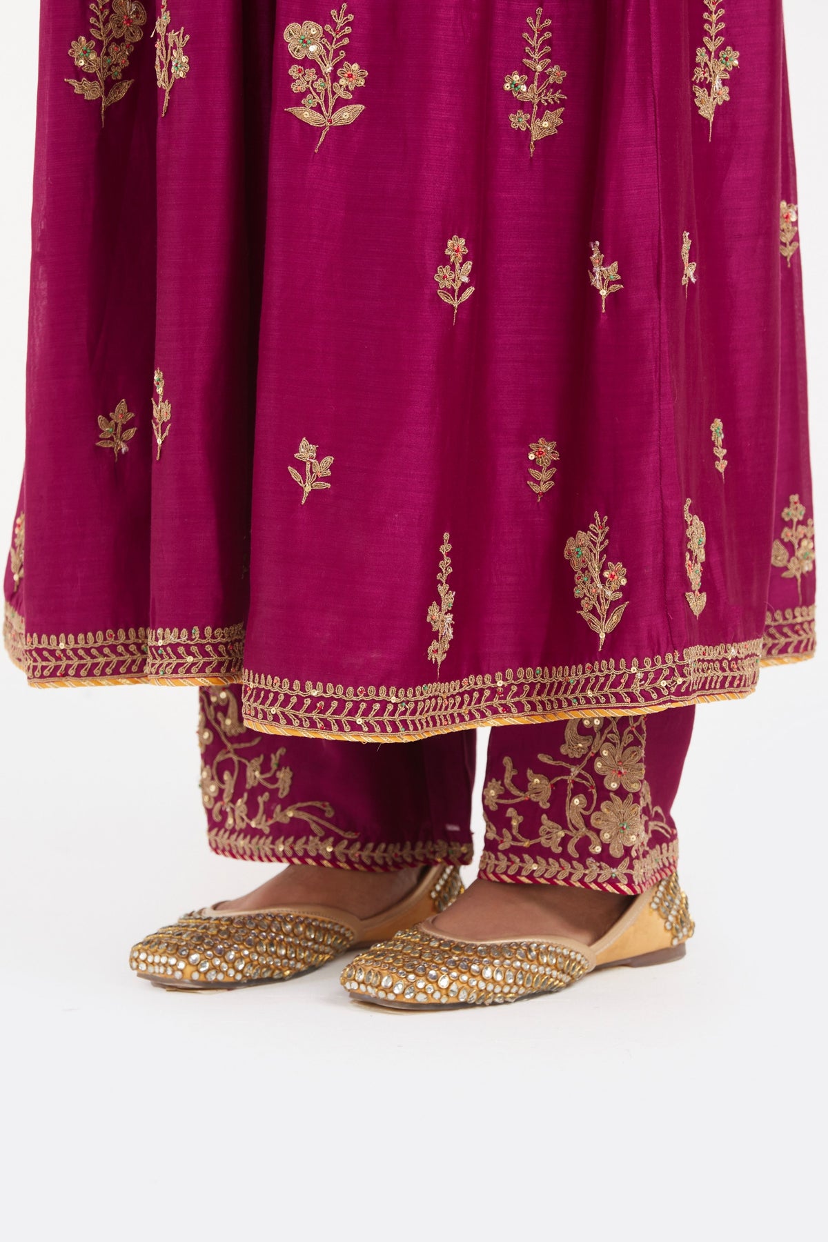 Deep Fuchsia Kurta Set
