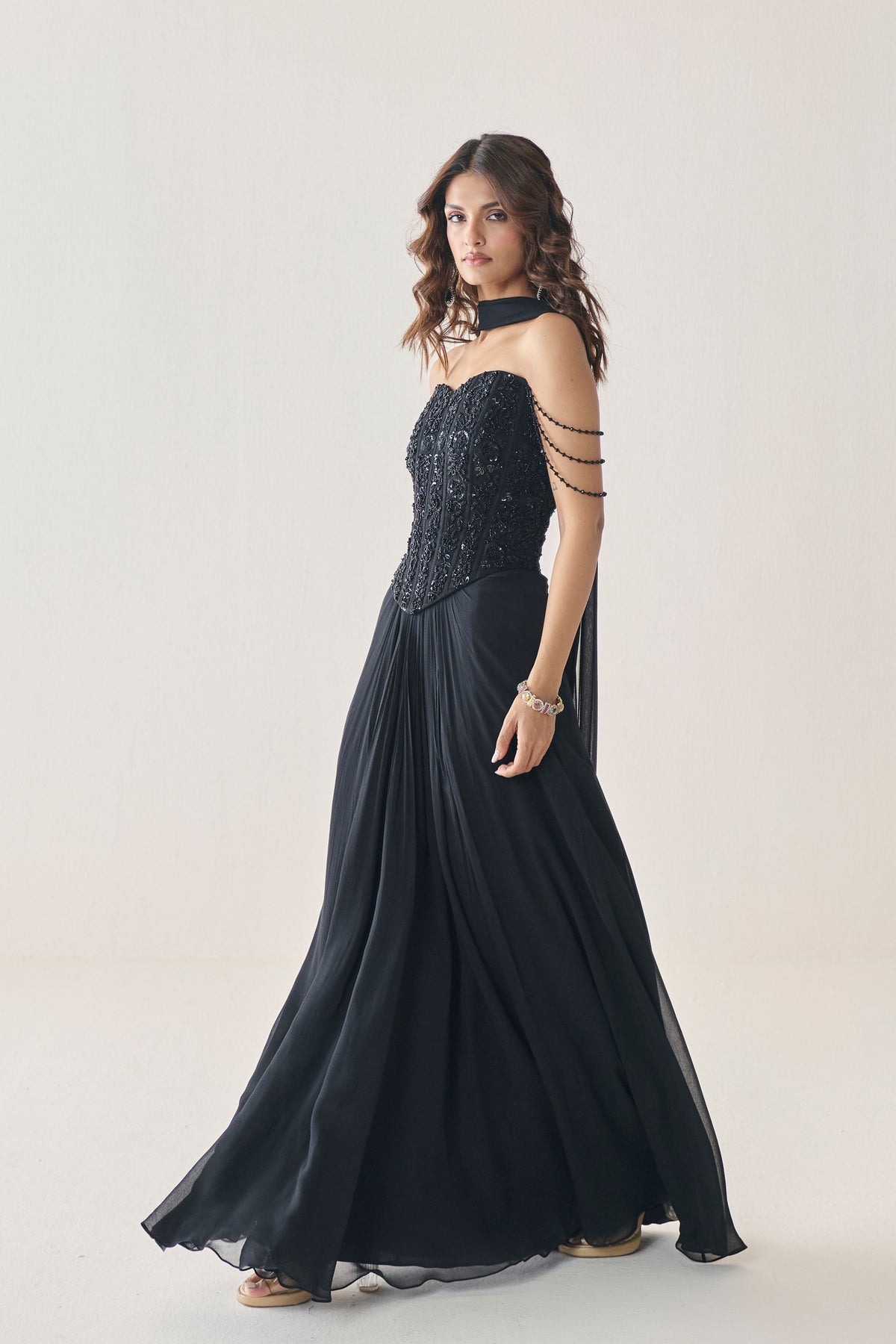 Cora Draped Skirt Set