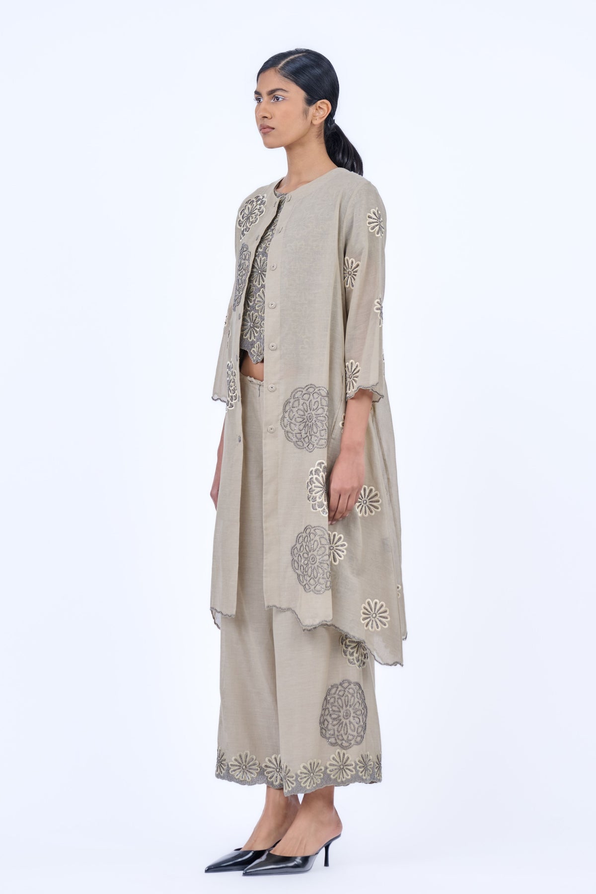 Handloom Cotton Threadwork Blouse