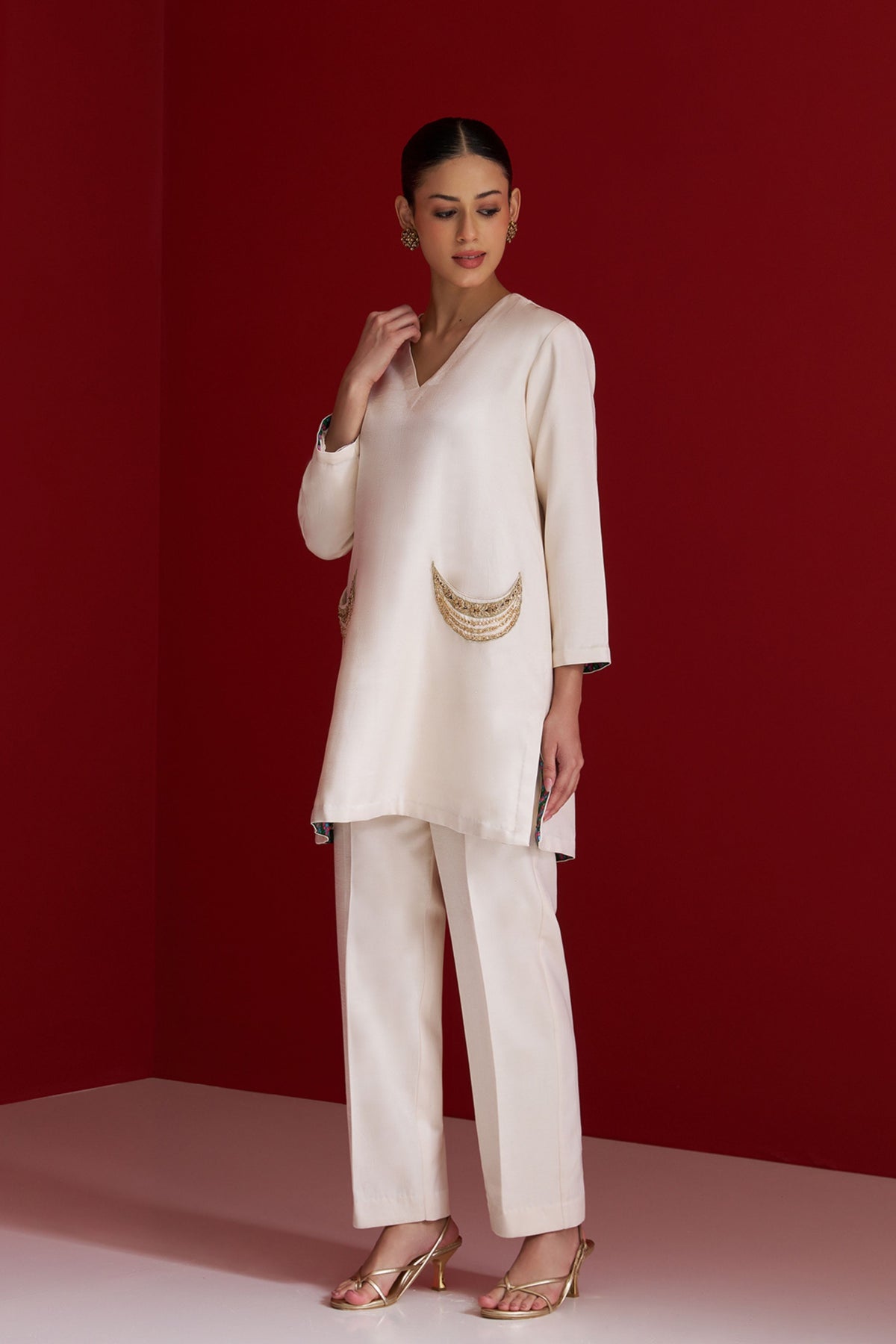 Chandrika Ivory Kurta Set