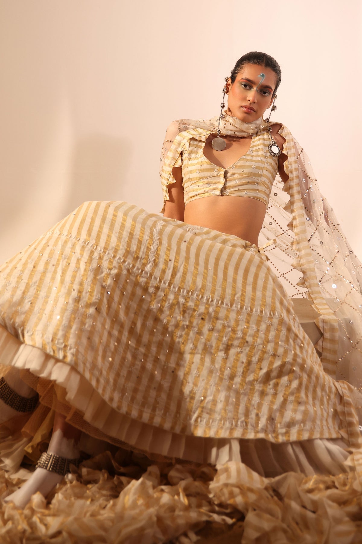 Gold Lehenga Set