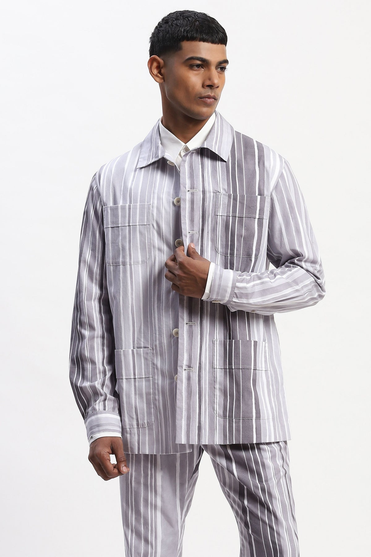 Watercolour Stripes Jacket