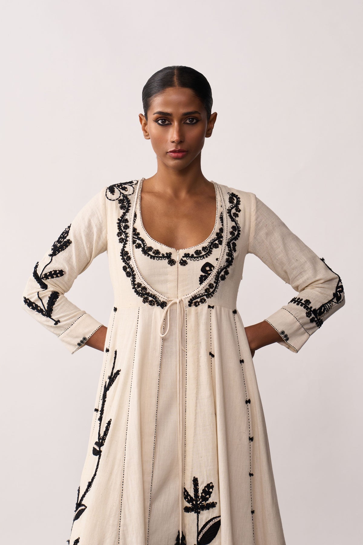 Hazrat Ivory Anarkali Set