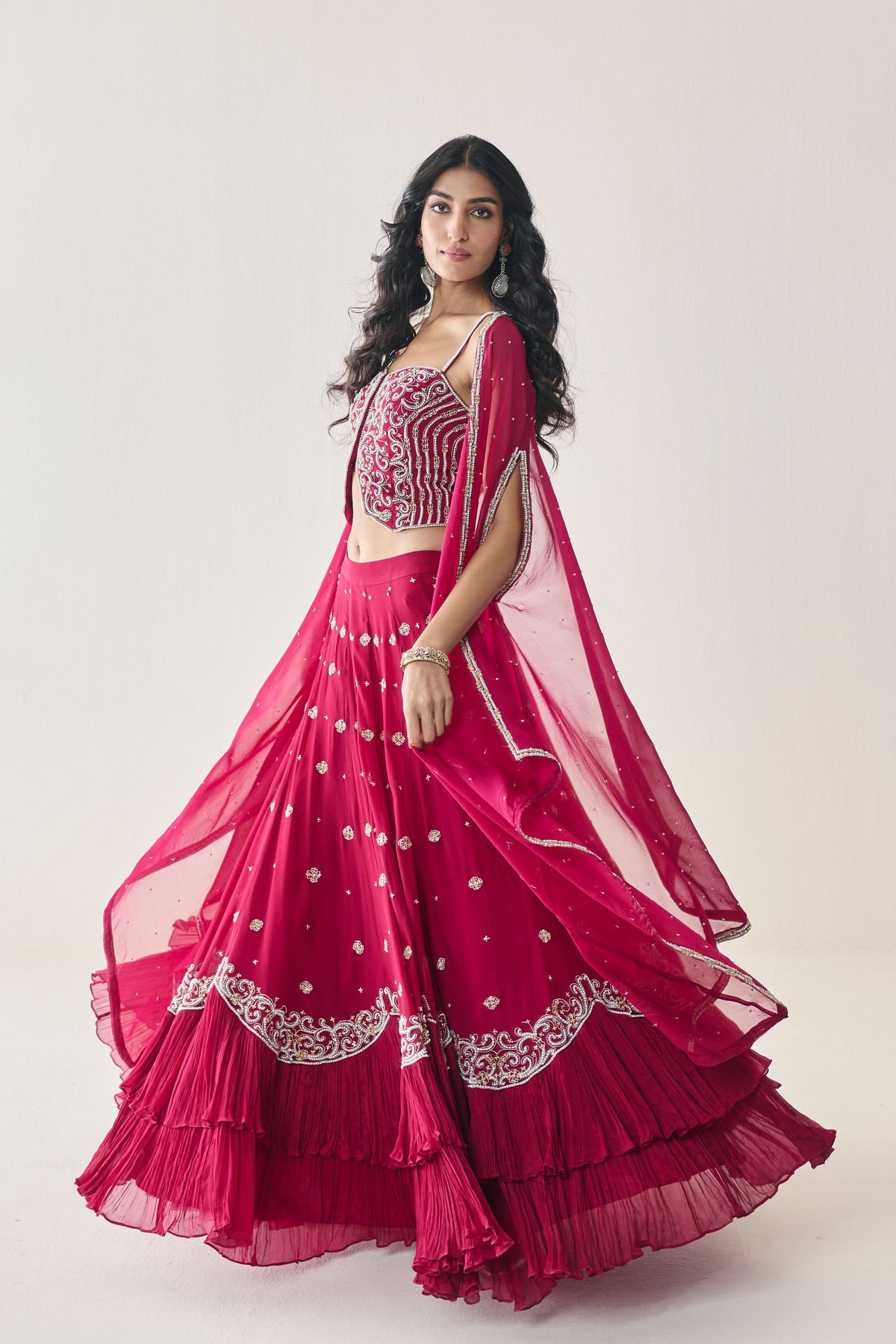 Fern Cape Lehenga Set