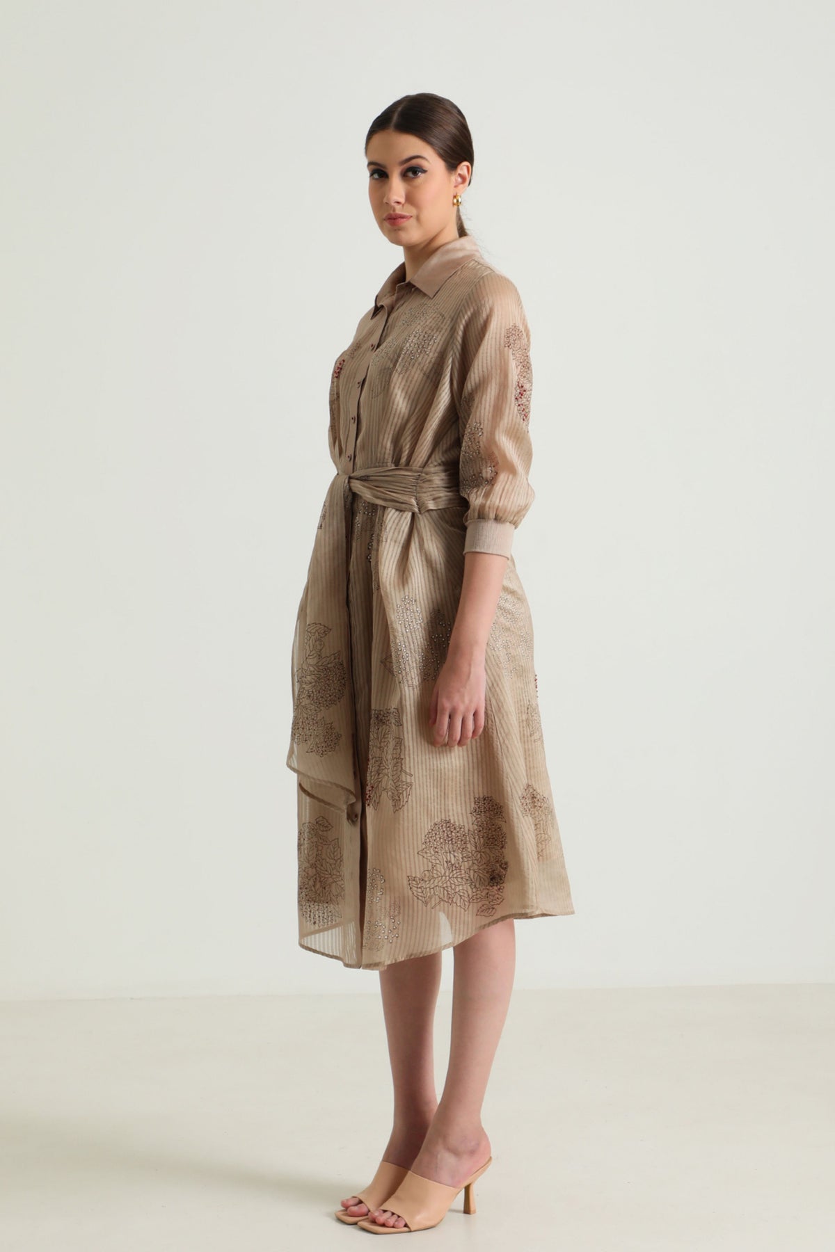 Beige Dress Set