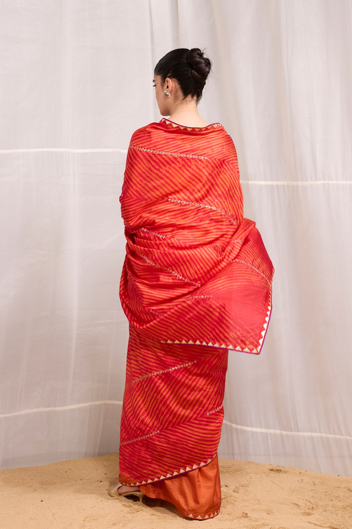 Red Dori Saree