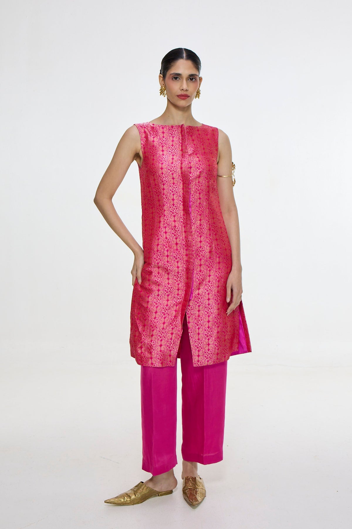 Hot Pink Kurta Set