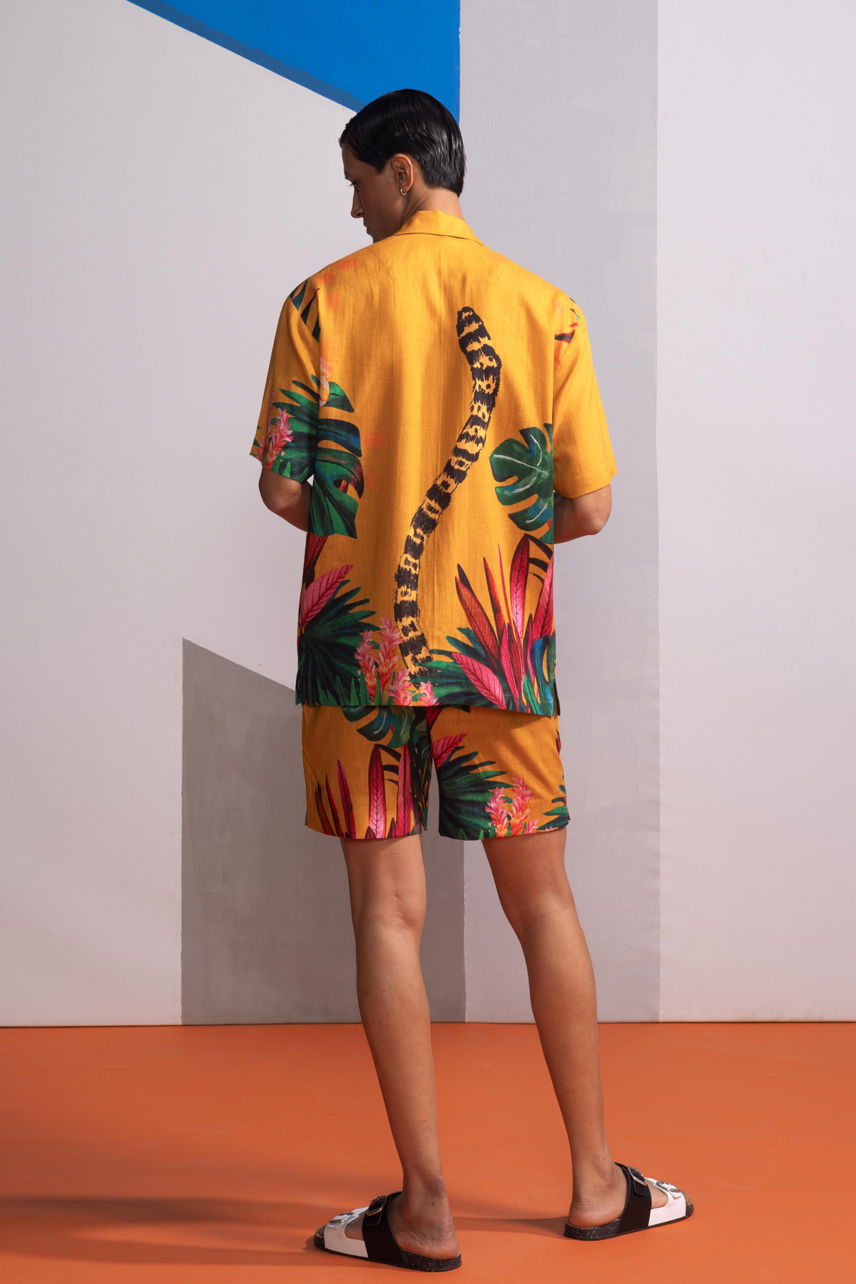 Feral Flora Mustard Shirt