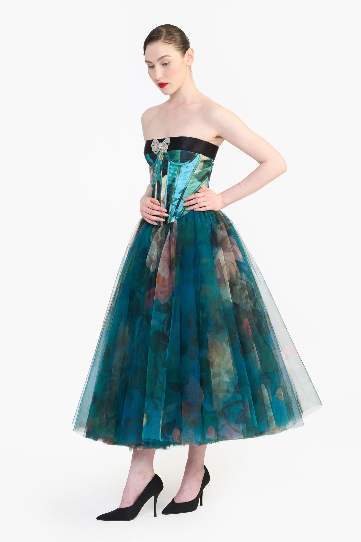 Panelled Corseted Midi