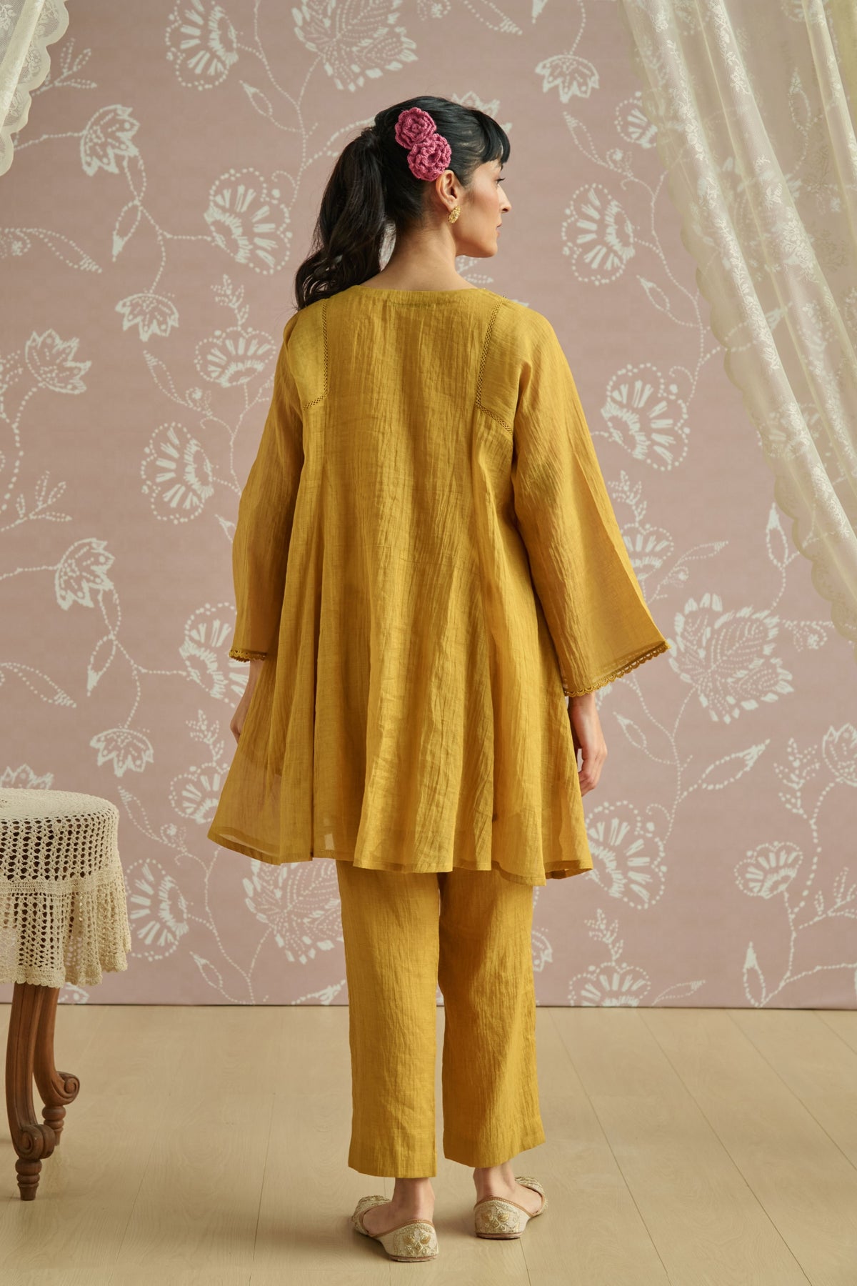 Mustard Zaina Co-ord Set