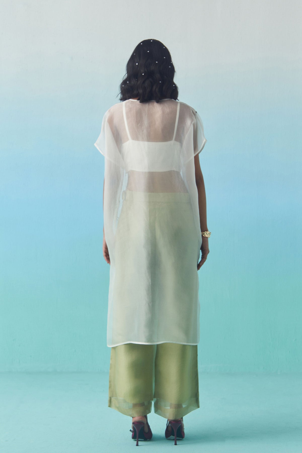 Green Wildflower Trouser