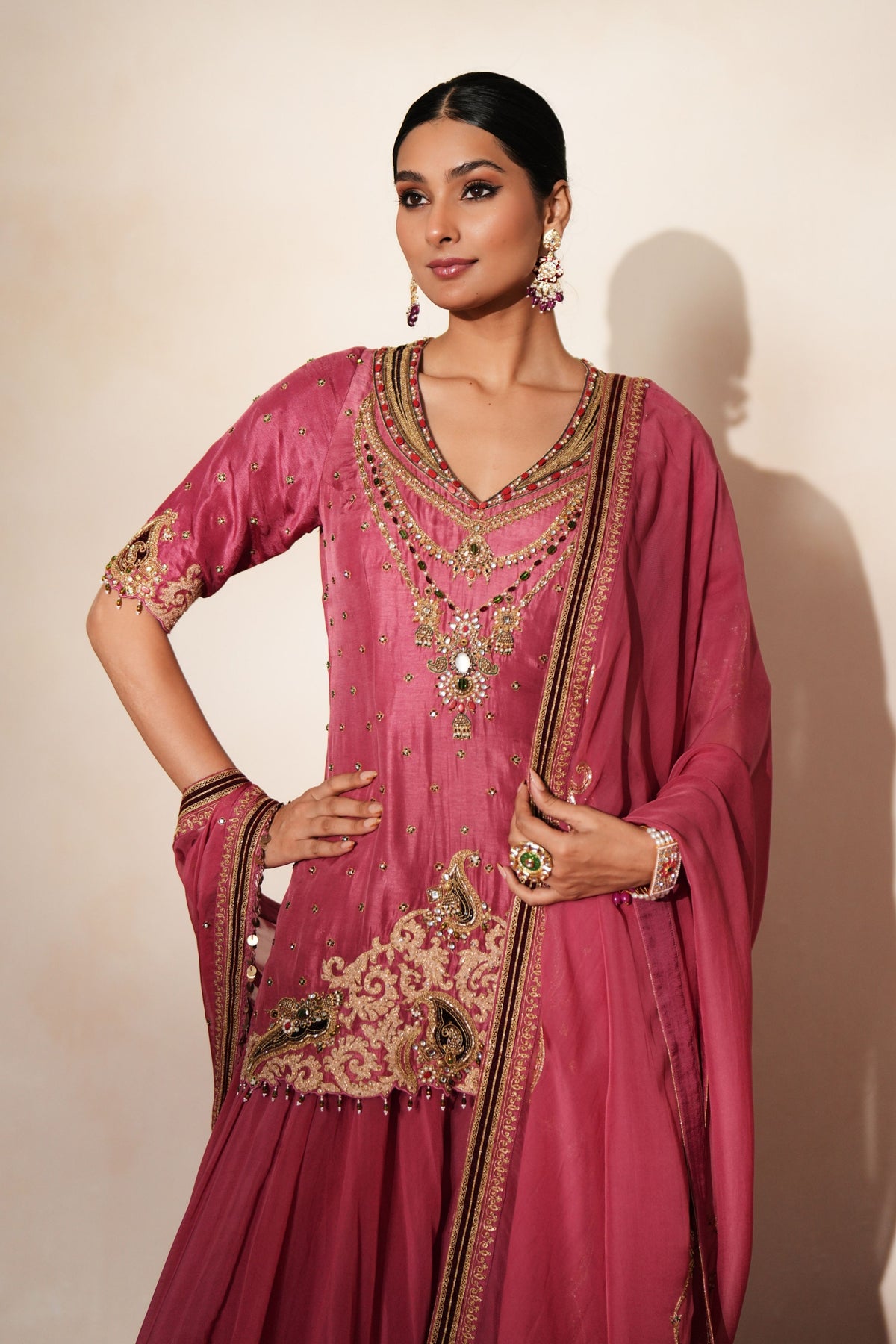 Sindoori Sharara Set