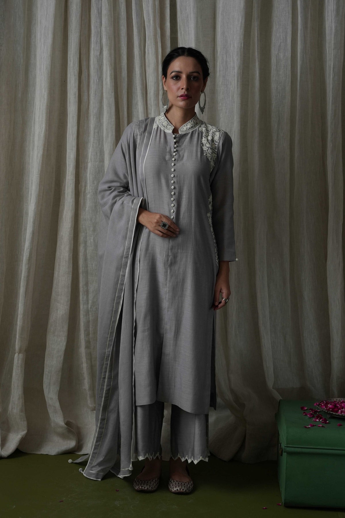 Grey Palazzo Set