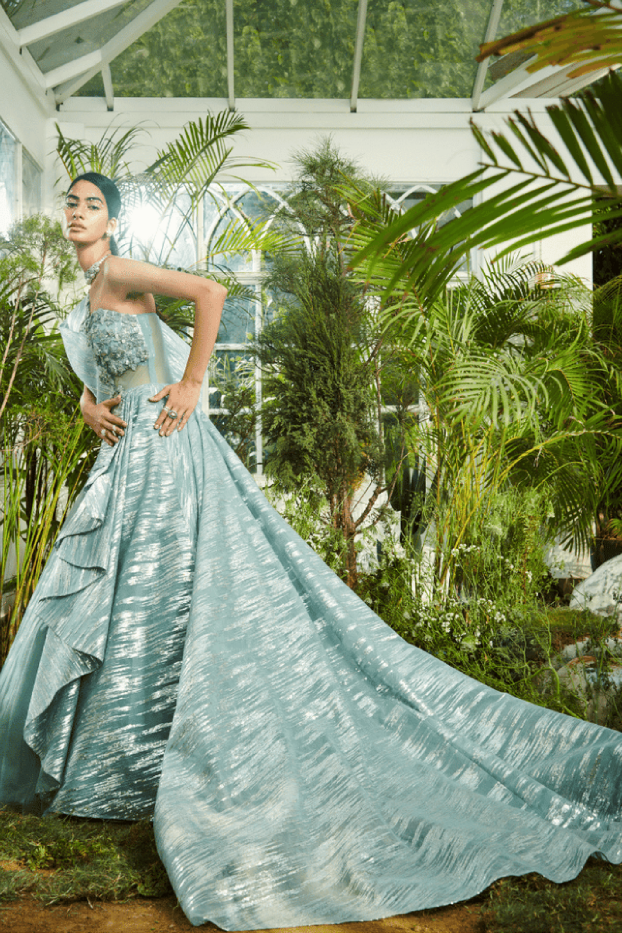 Kamaali Couture - Peplum Flare Gown - Elahe Kamaali Couture - Peplum Flare Gown - Elahe