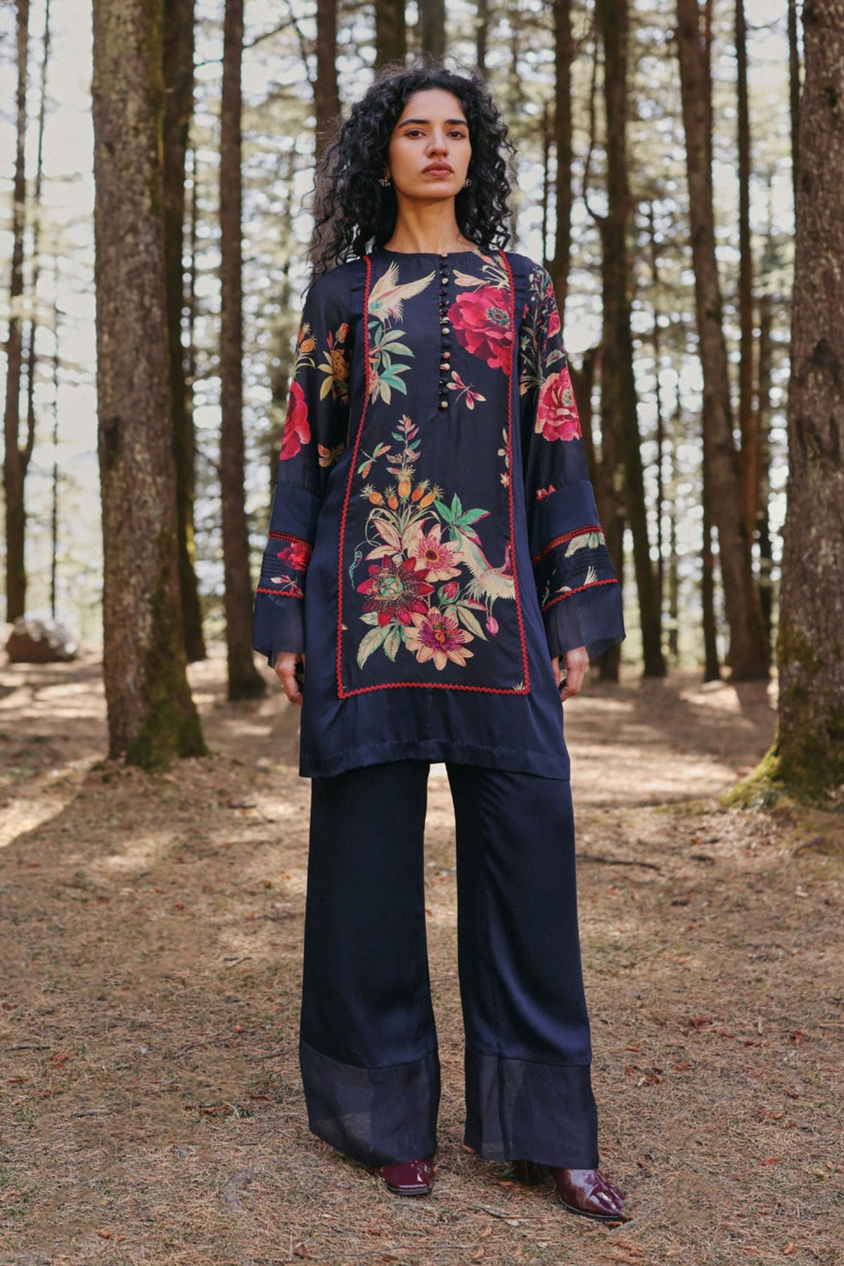 Nightfall Pine Kurta Set